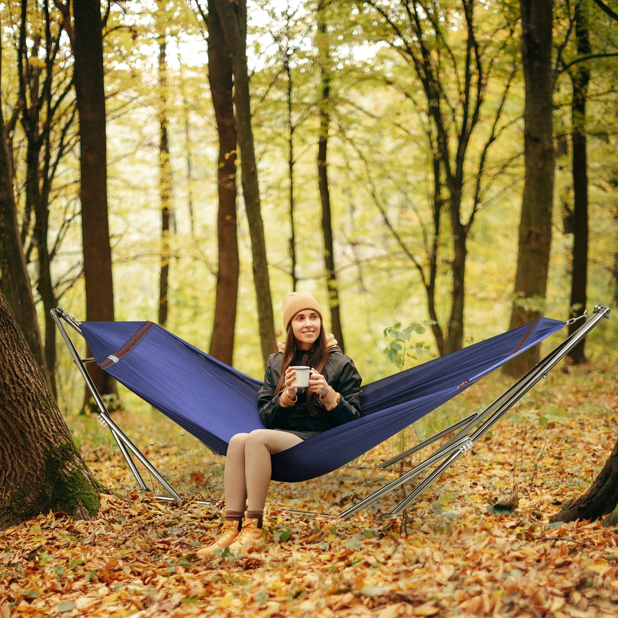 Tranquillo Original Stainless Steel Hammock Stand for Ultimate Relaxation - Image 64