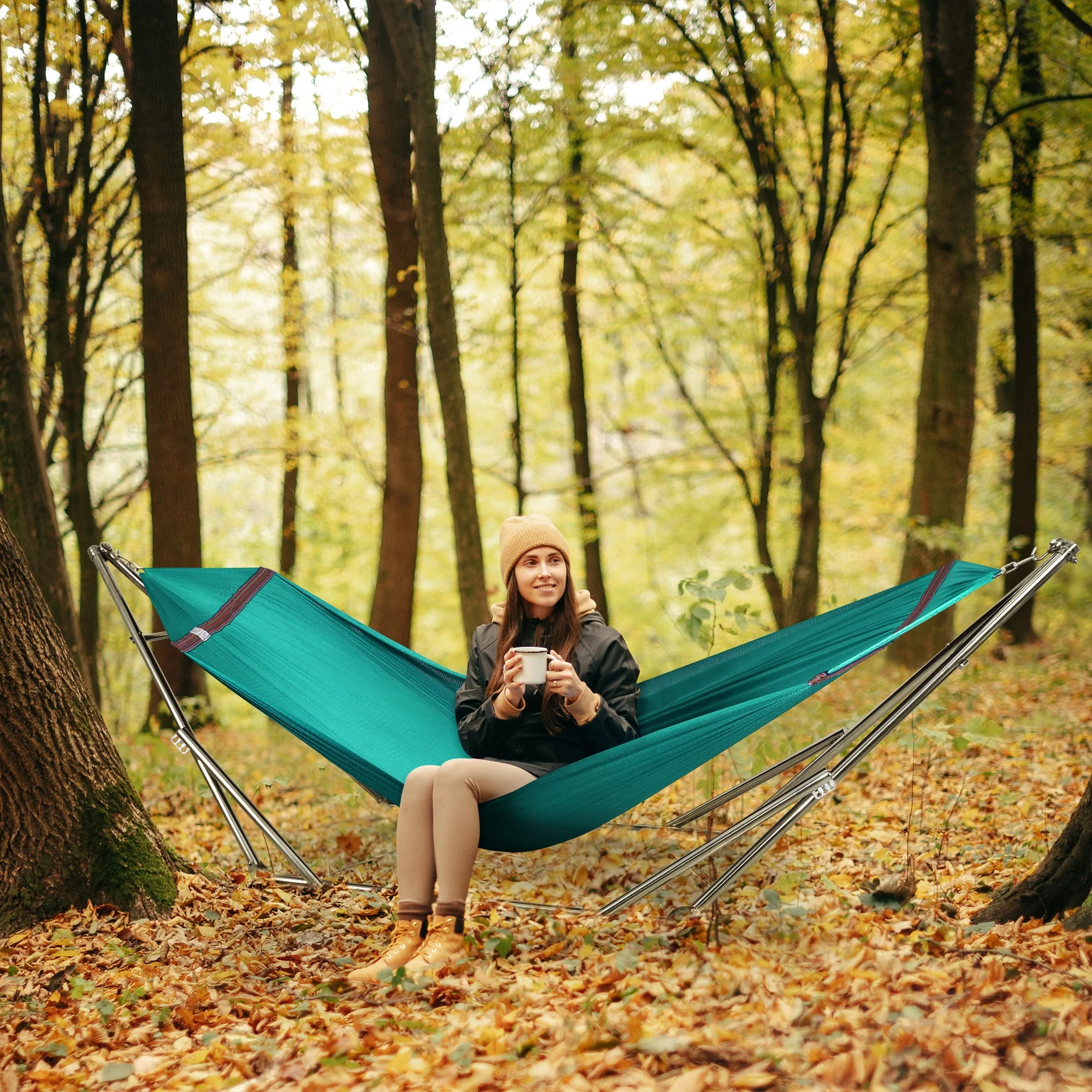 Tranquillo Original Stainless Steel Hammock Stand for Ultimate Relaxation - Image 72