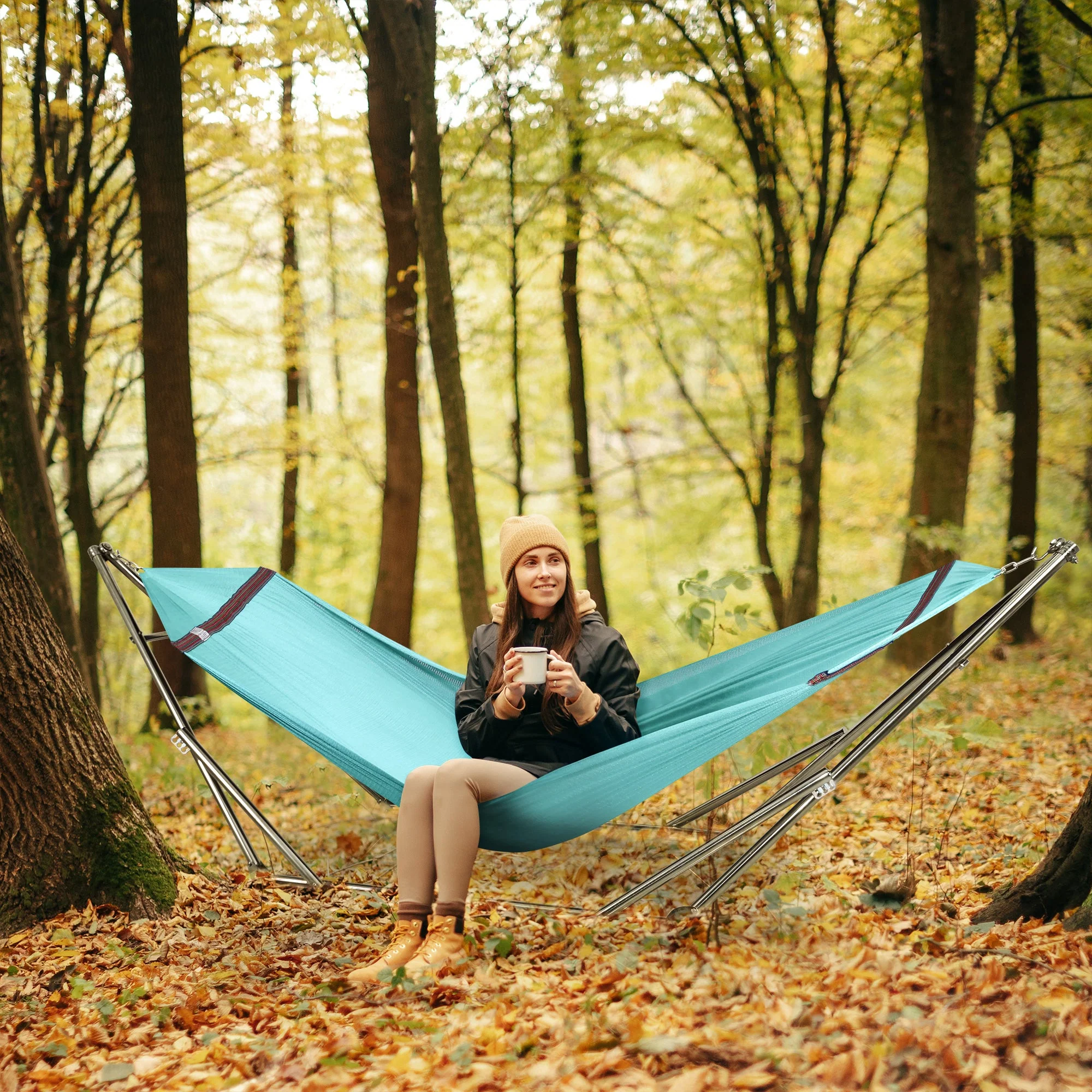 Tranquillo Original Stainless Steel Hammock Stand for Ultimate Relaxation - Image 80