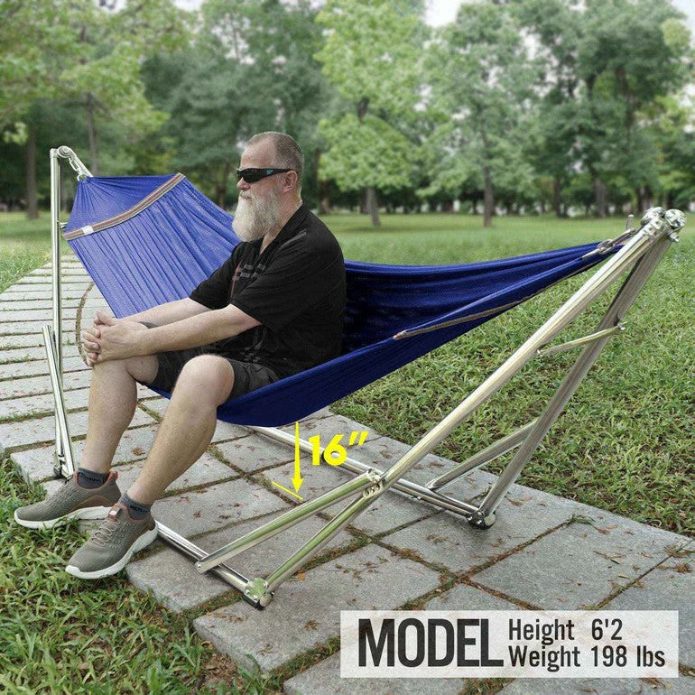 Tranquillo Original Stainless Steel Hammock Stand for Ultimate Relaxation - Image 9