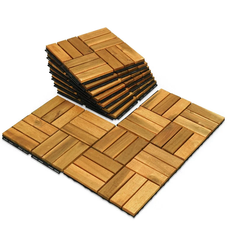 Tranquillo Solid Wood Premium Deck Tiles set 10 for Stylish Outdoor Spaces - Image 10