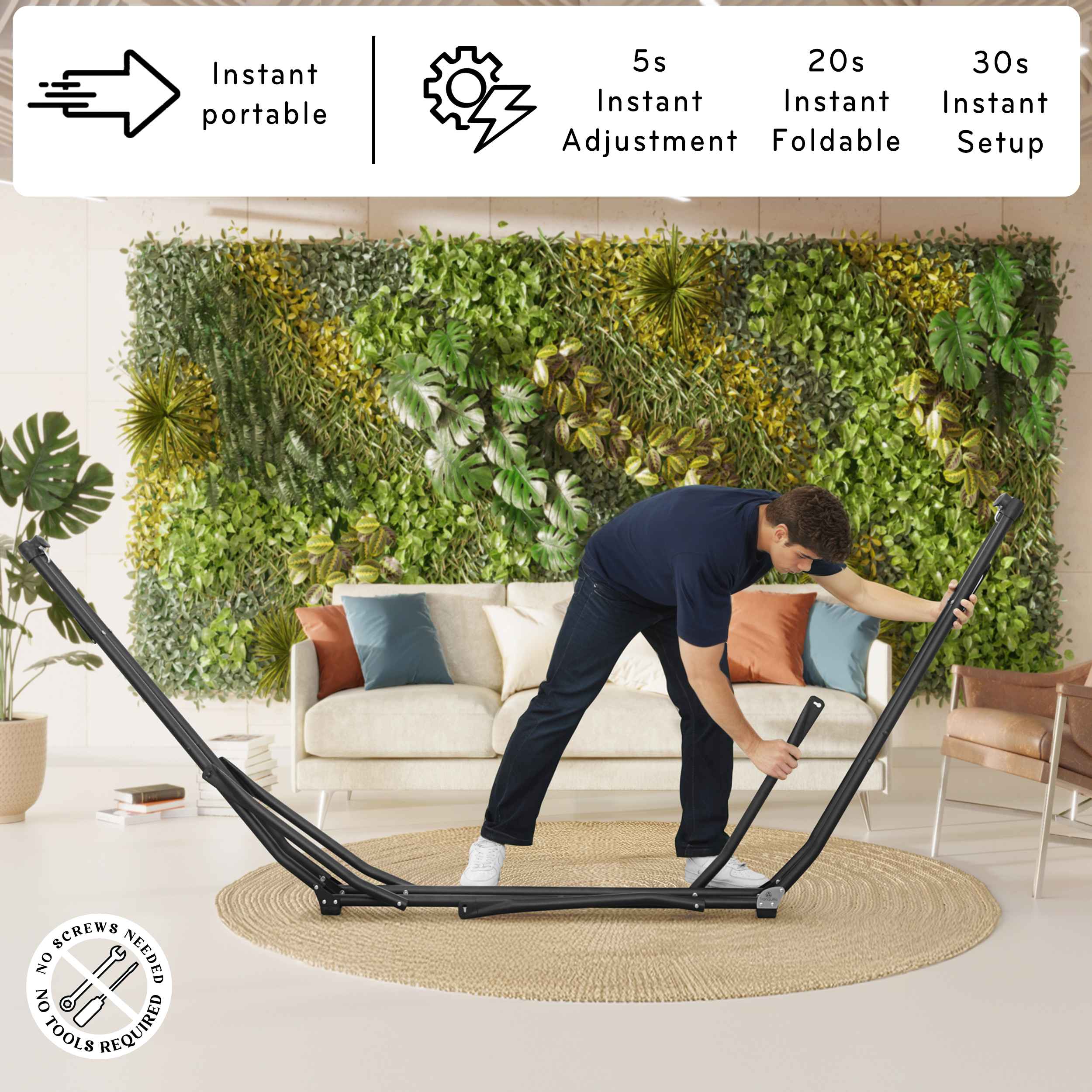 Tranquillo UniGen Transforming Hammock Stand for Ultimate Relaxation - Image 16