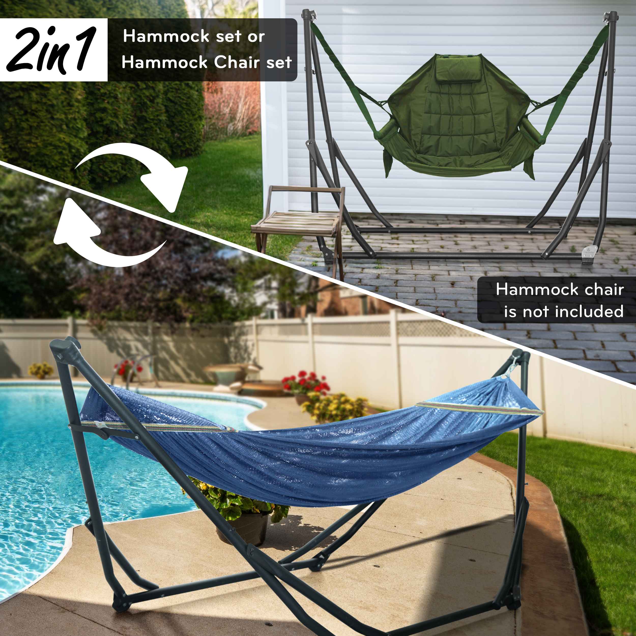 Tranquillo UniGen Transforming Hammock Stand for Ultimate Relaxation - Image 19