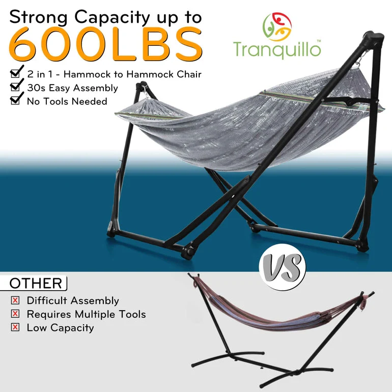 Tranquillo UniGen Transforming Hammock Stand for Ultimate Relaxation - Image 23