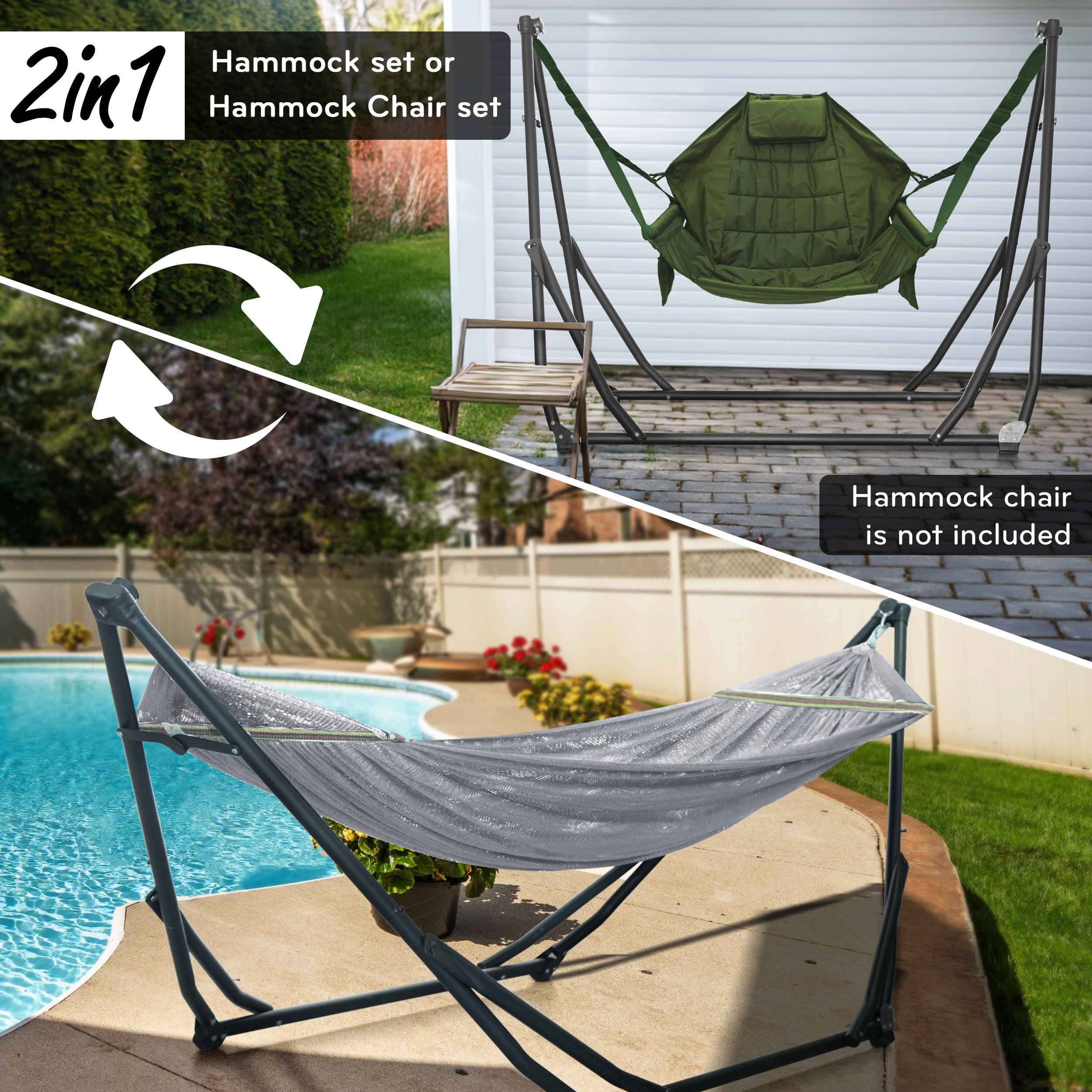 Tranquillo UniGen Transforming Hammock Stand for Ultimate Relaxation - Image 29