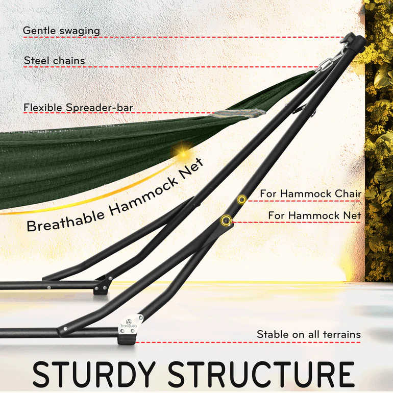 Tranquillo UniGen Transforming Hammock Stand for Ultimate Relaxation - Image 8