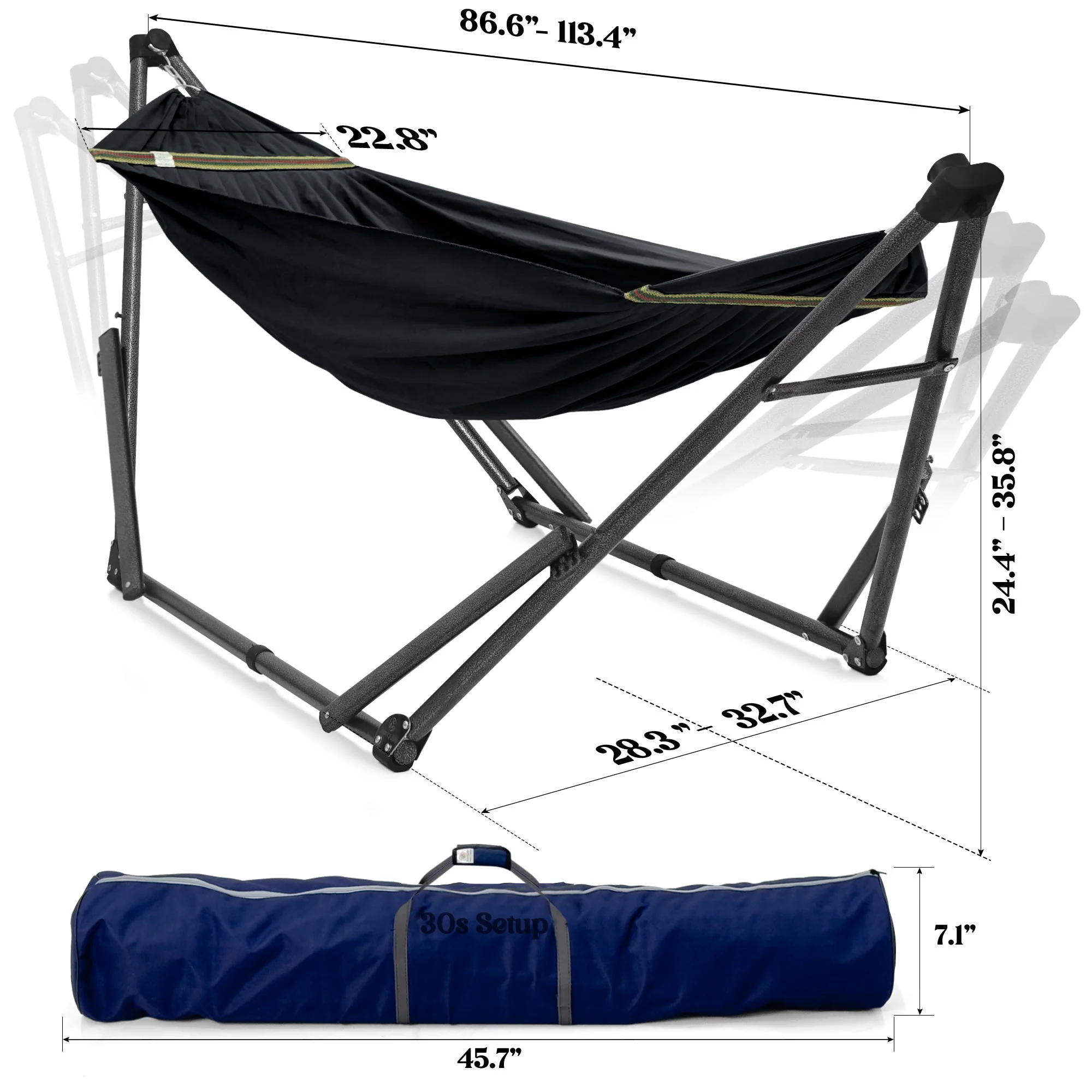 Tranquillo Uniki Canvas Hammock with Stand for Ultimate Relaxation - Image 13