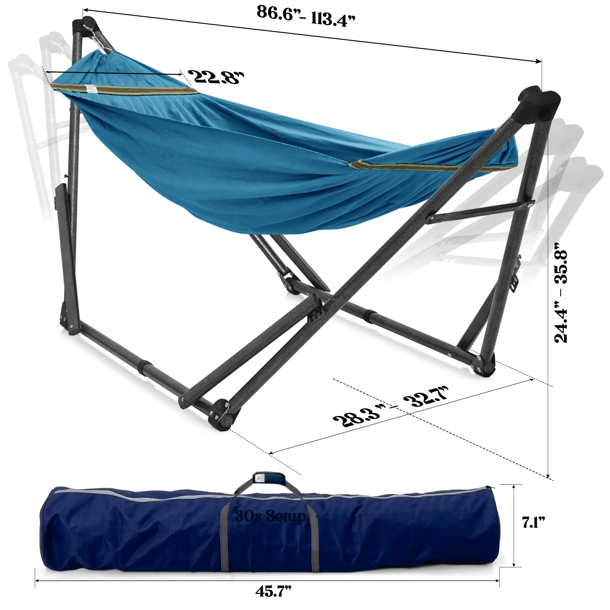 Tranquillo Uniki Canvas Hammock with Stand for Ultimate Relaxation - Image 22