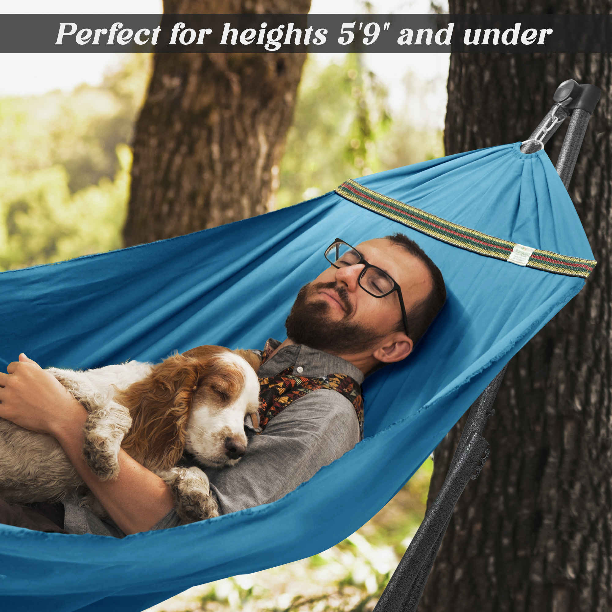 Tranquillo Uniki Canvas Hammock with Stand for Ultimate Relaxation - Image 25