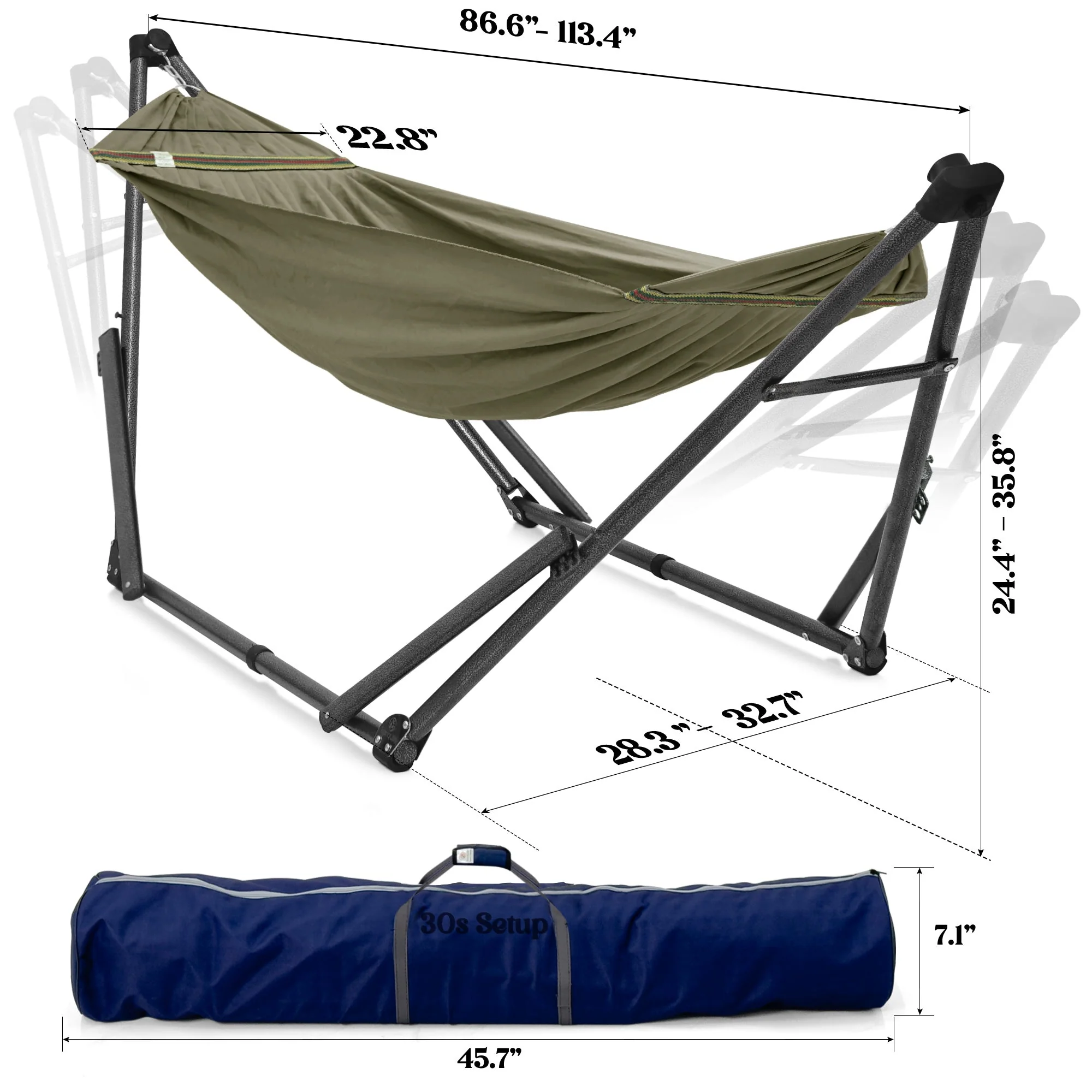 Tranquillo Uniki Canvas Hammock with Stand for Ultimate Relaxation - Image 31