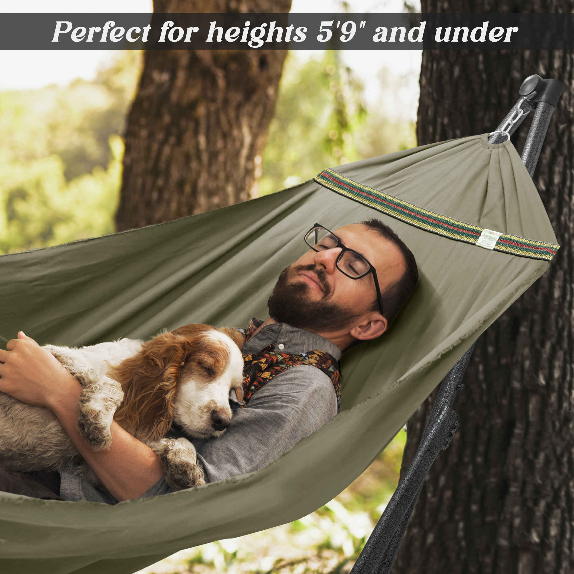 Tranquillo Uniki Canvas Hammock with Stand for Ultimate Relaxation - Image 34