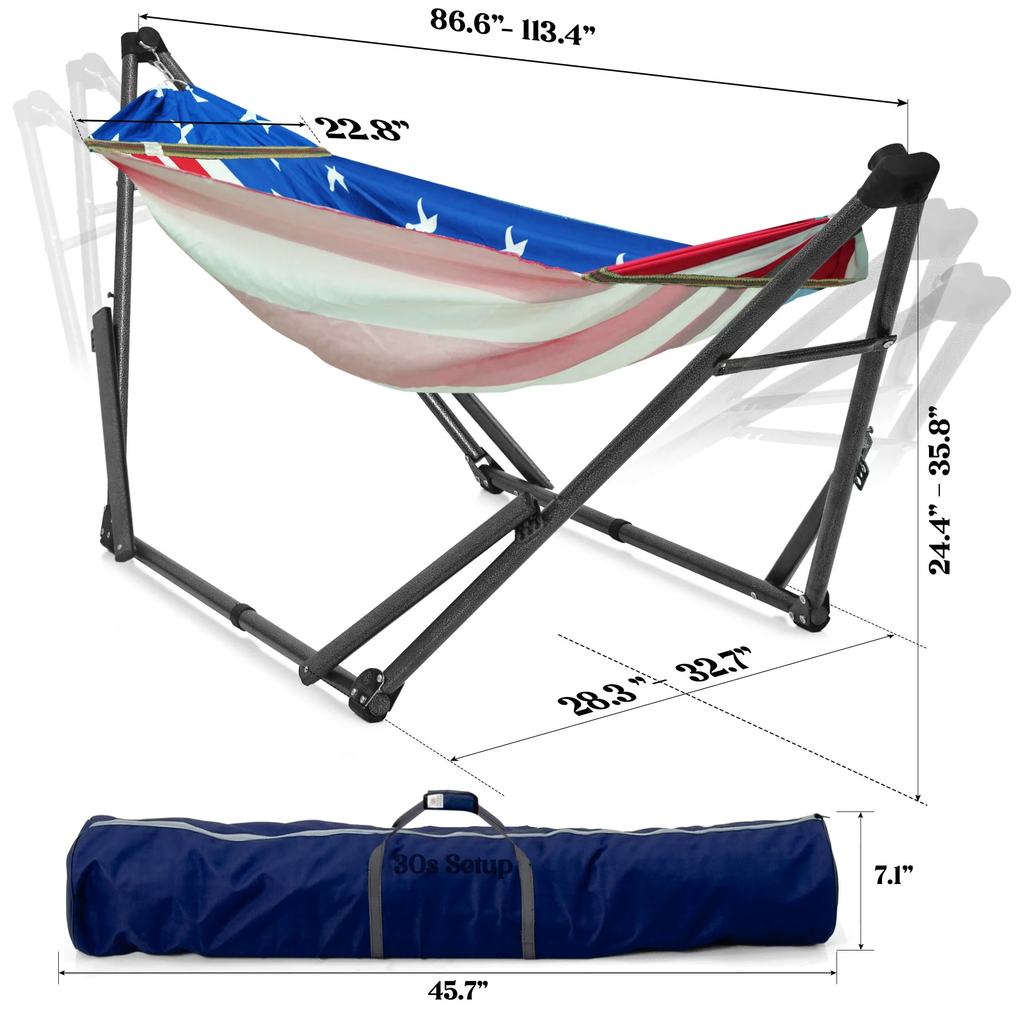 Tranquillo Uniki Canvas Hammock with Stand for Ultimate Relaxation - Image 4