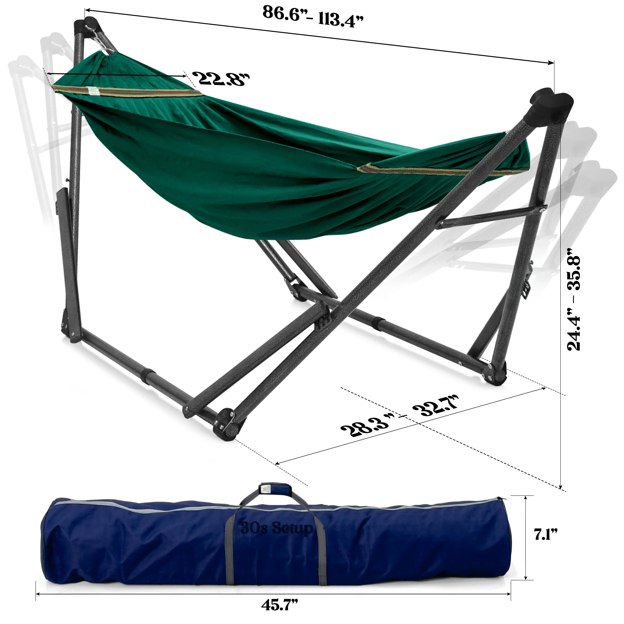 Tranquillo Uniki Canvas Hammock with Stand for Ultimate Relaxation - Image 40
