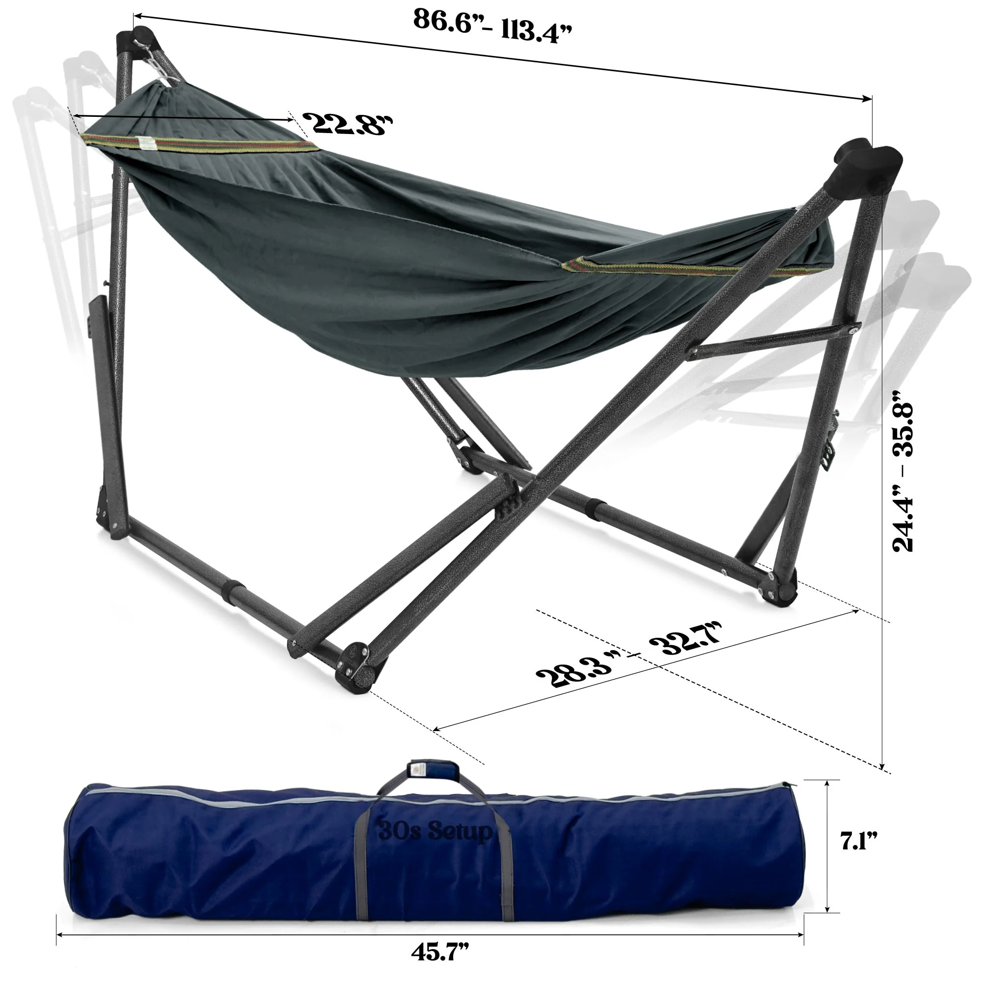 Tranquillo Uniki Canvas Hammock with Stand for Ultimate Relaxation - Image 49