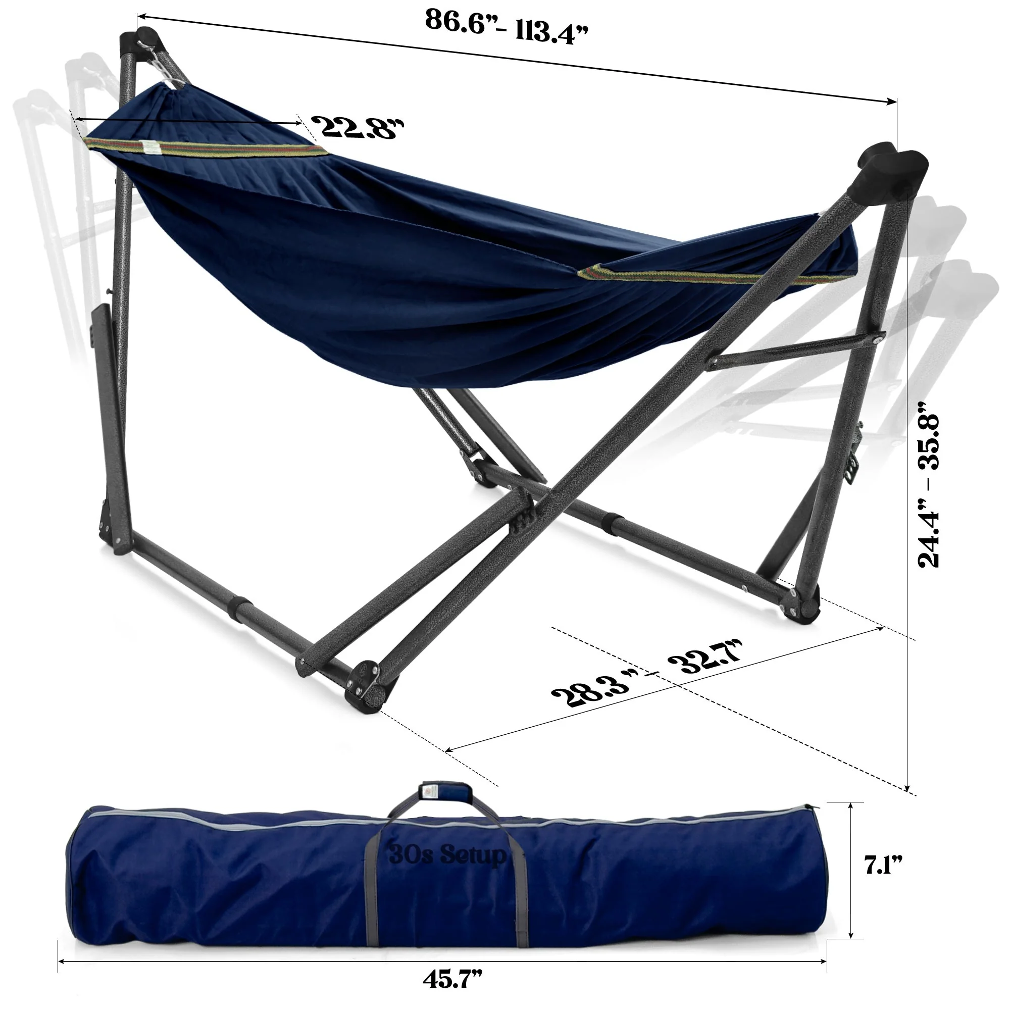 Tranquillo Uniki Canvas Hammock with Stand for Ultimate Relaxation - Image 58