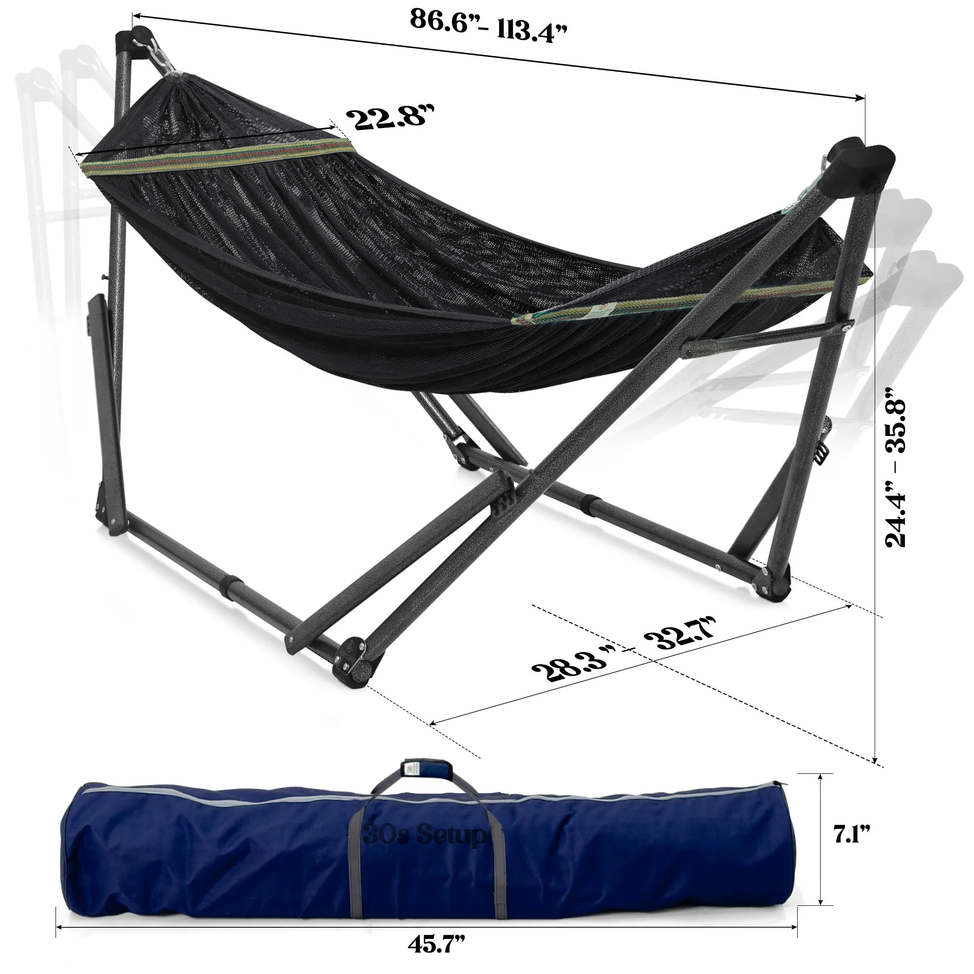 Tranquillo Uniki Collapsible Hammock Stand for Ultimate Relaxation - Image 11