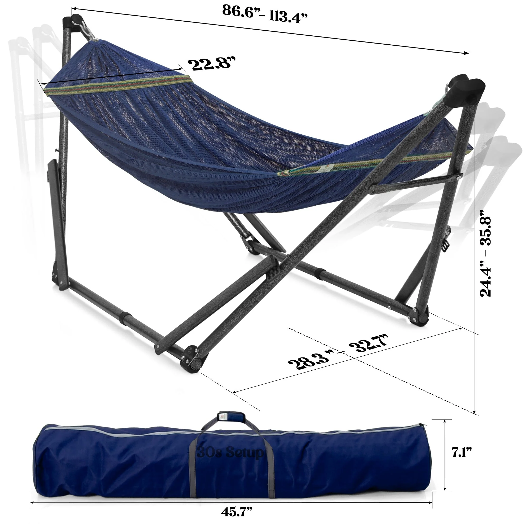 Tranquillo Uniki Collapsible Hammock Stand for Ultimate Relaxation - Image 2