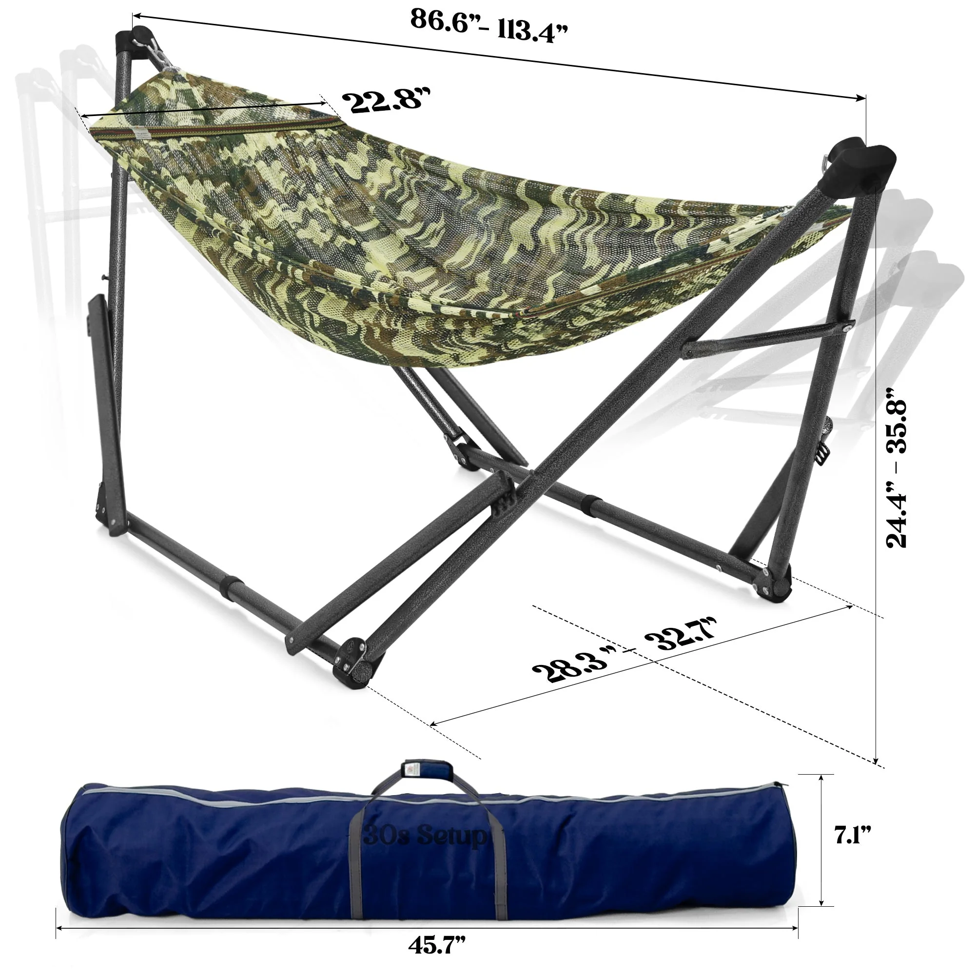 Tranquillo Uniki Collapsible Hammock Stand for Ultimate Relaxation - Image 20