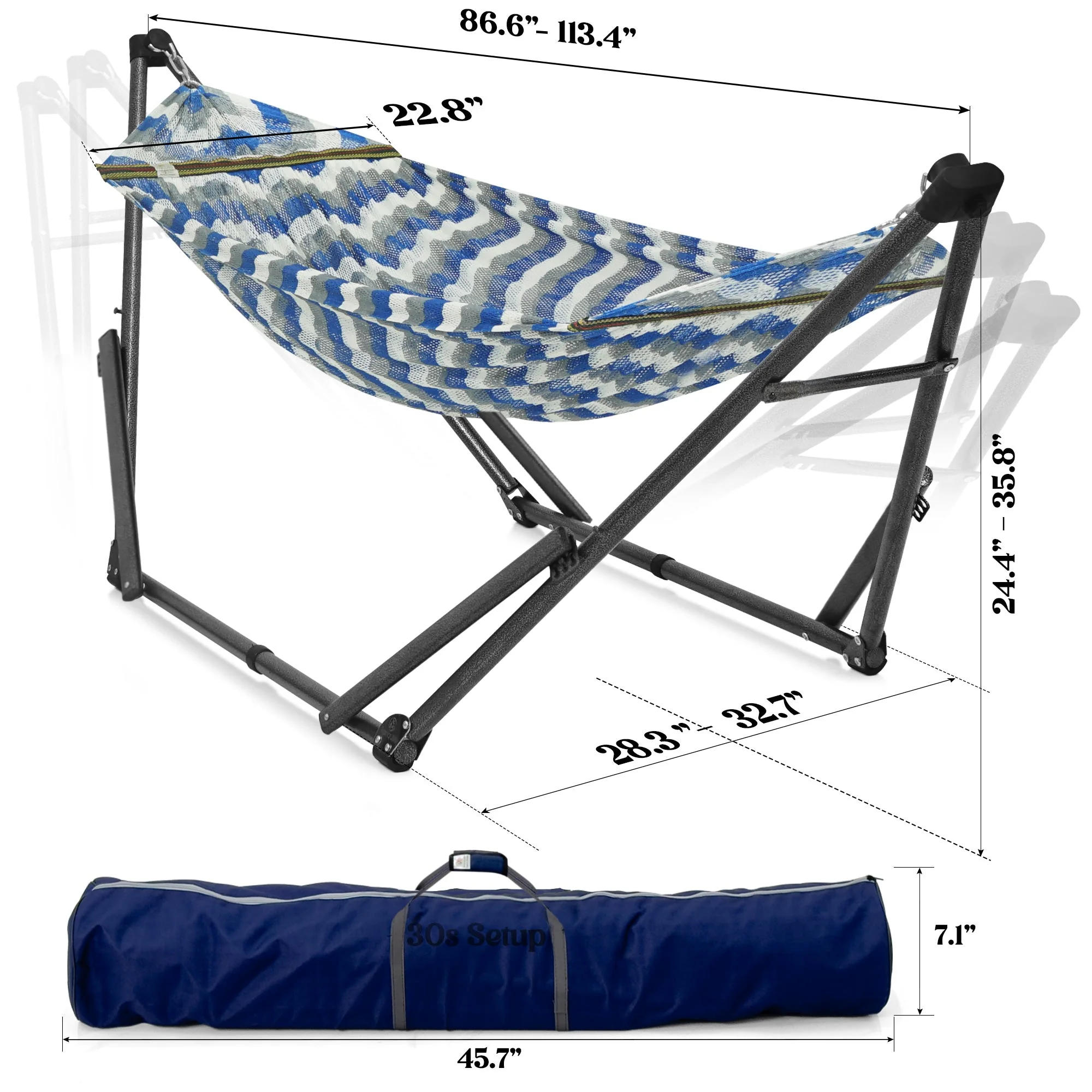 Tranquillo Uniki Collapsible Hammock Stand for Ultimate Relaxation - Image 29