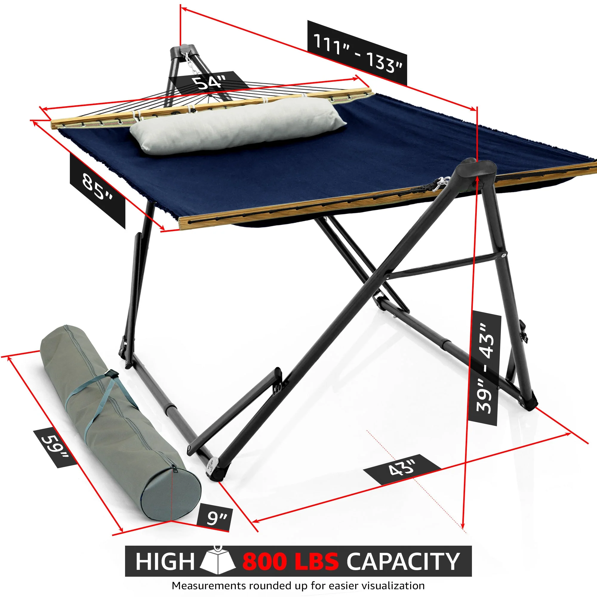 Tranquillo Unity Canvas Hammock Stand for Ultimate Relaxation - Image 11