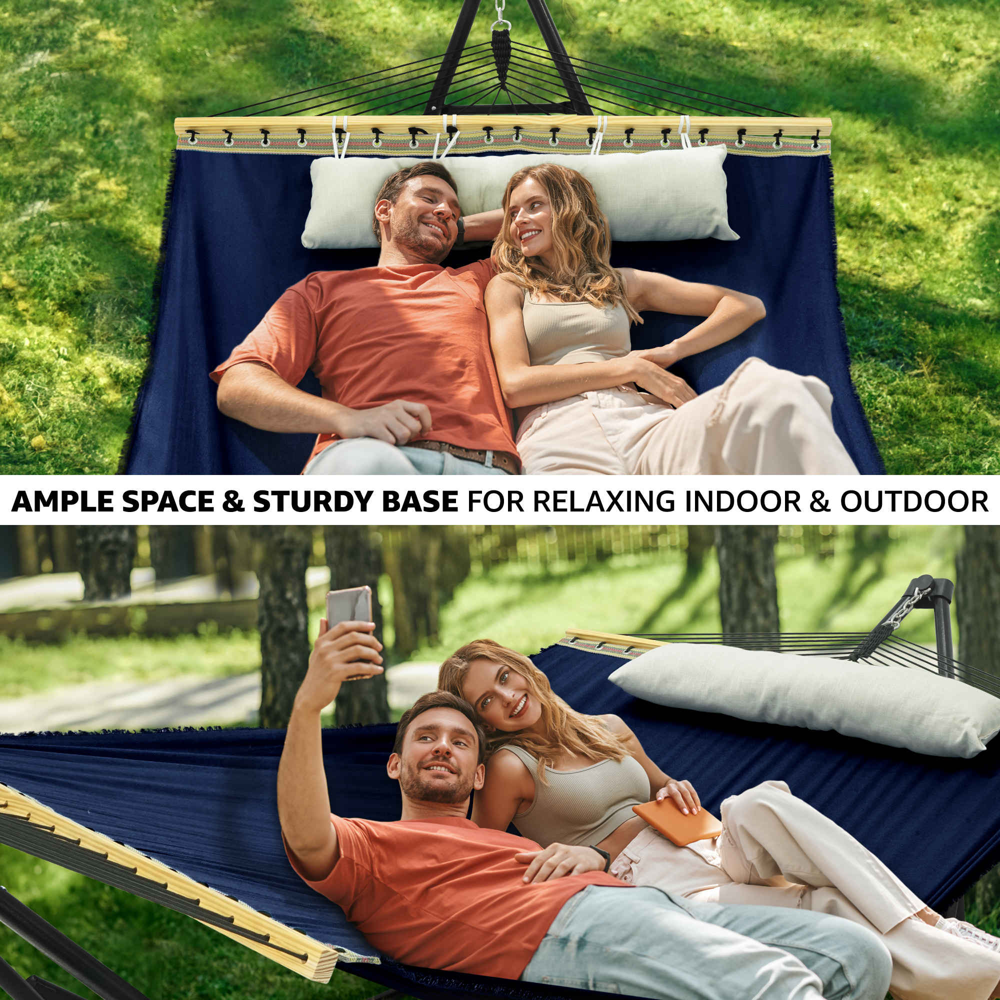 Tranquillo Unity Canvas Hammock Stand for Ultimate Relaxation - Image 12