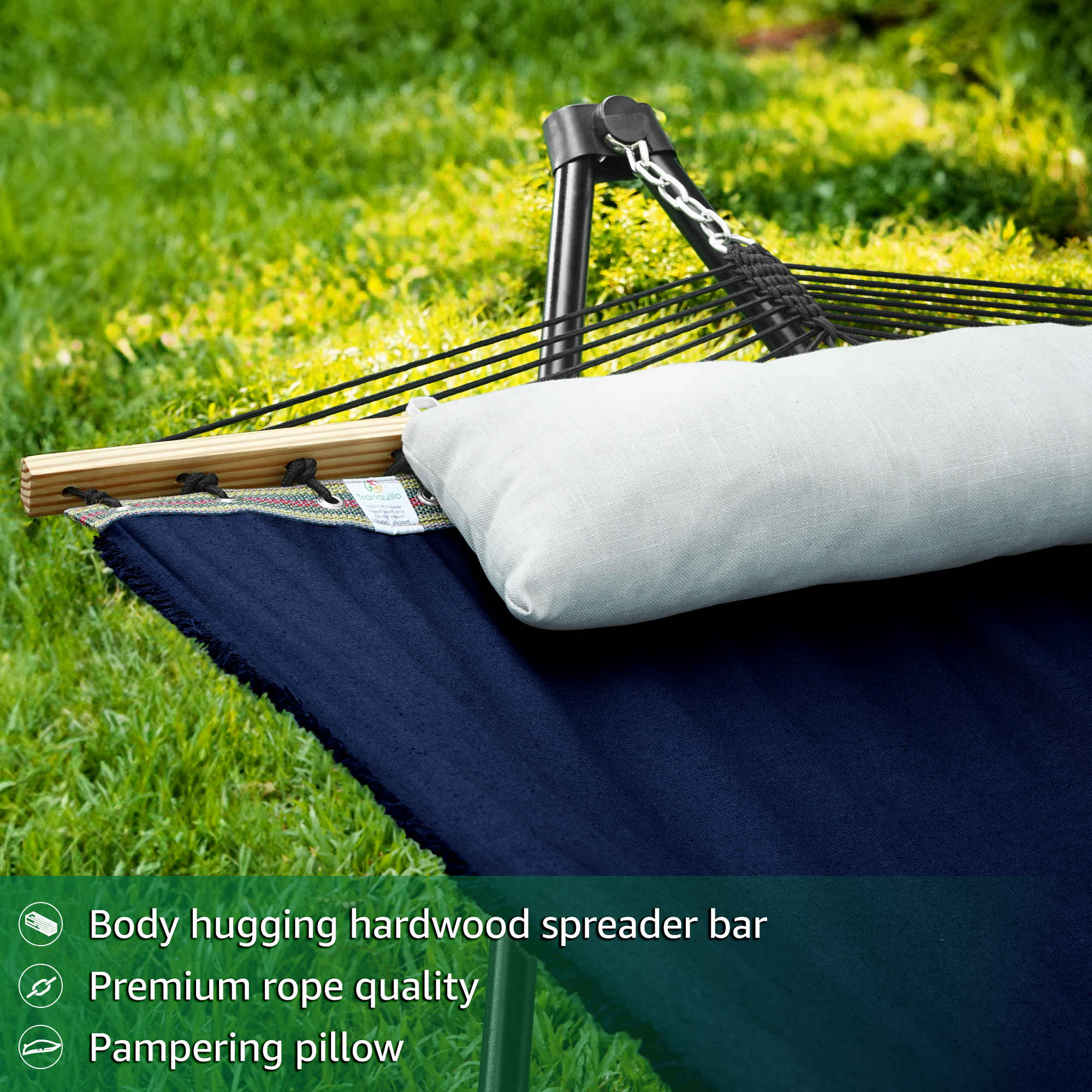 Tranquillo Unity Canvas Hammock Stand for Ultimate Relaxation - Image 17