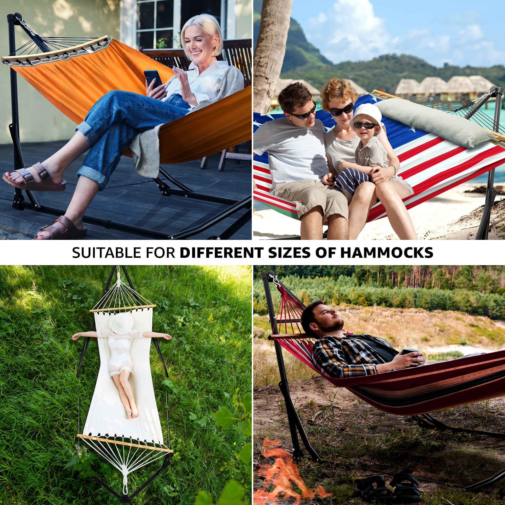 Tranquillo Unity Canvas Hammock Stand for Ultimate Relaxation - Image 25