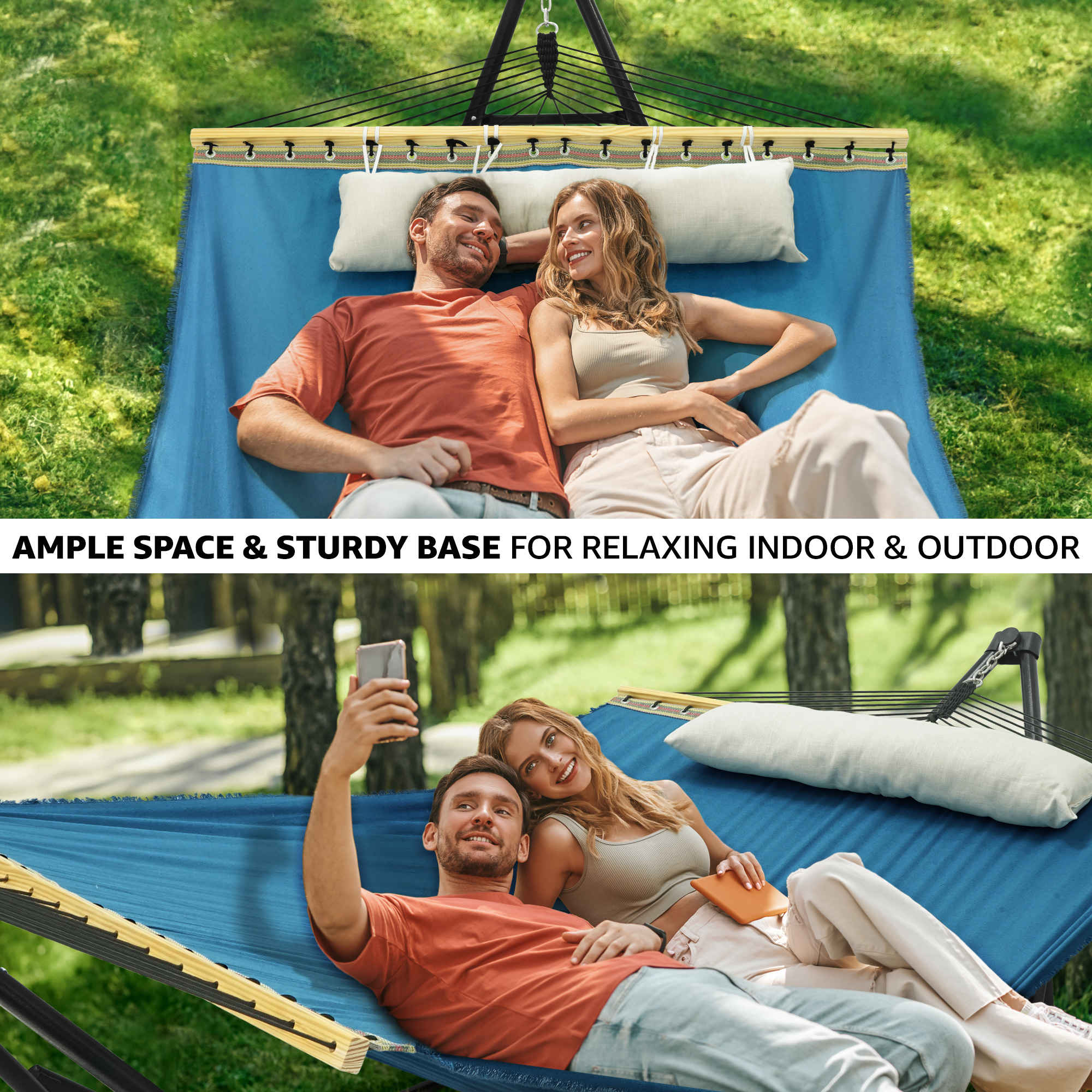 Tranquillo Unity Canvas Hammock Stand for Ultimate Relaxation - Image 3