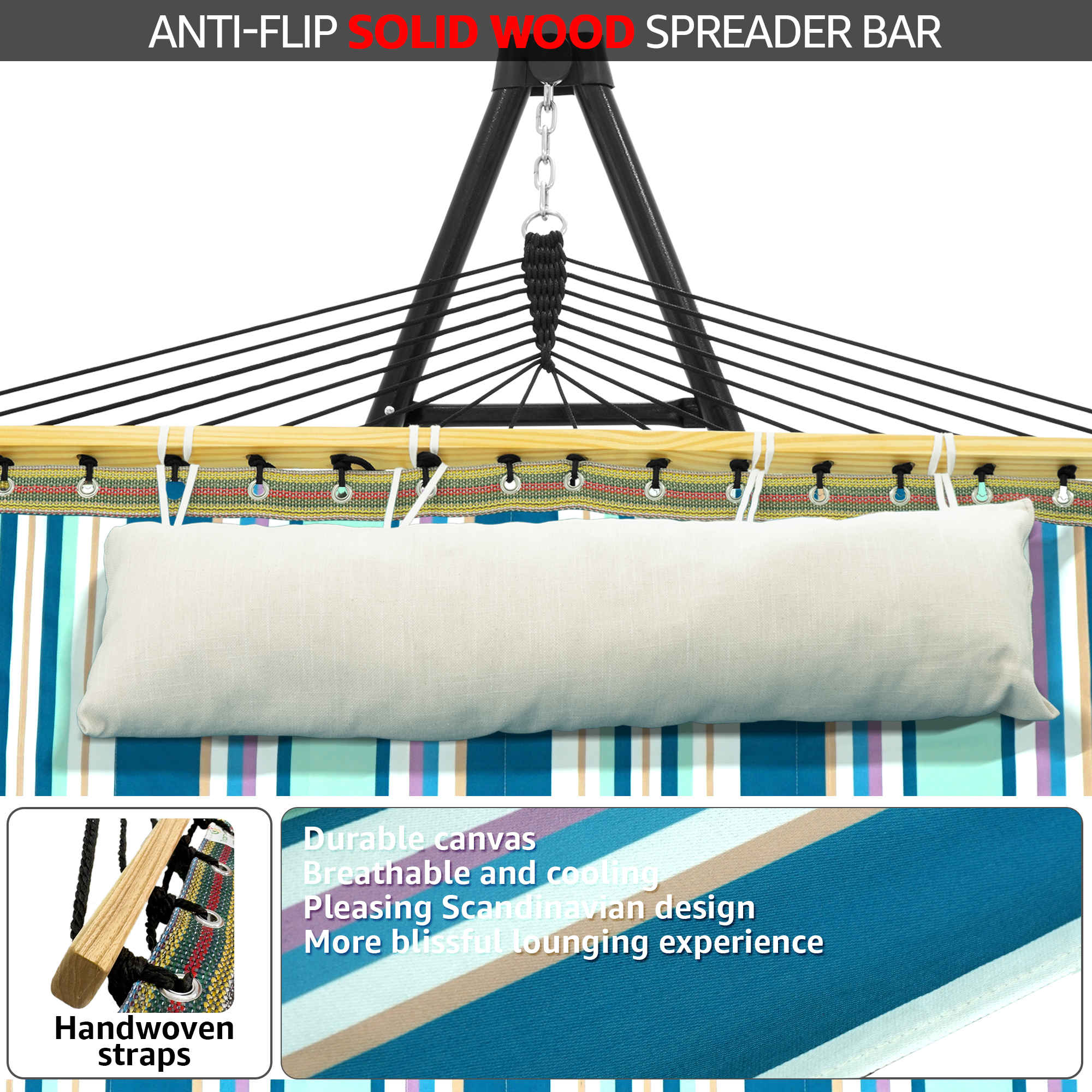 Tranquillo Unity Canvas Hammock Stand for Ultimate Relaxation - Image 33