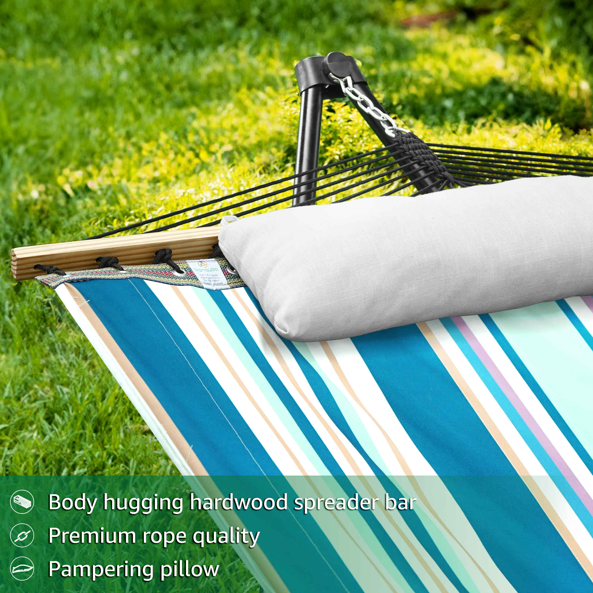 Tranquillo Unity Canvas Hammock Stand for Ultimate Relaxation - Image 35