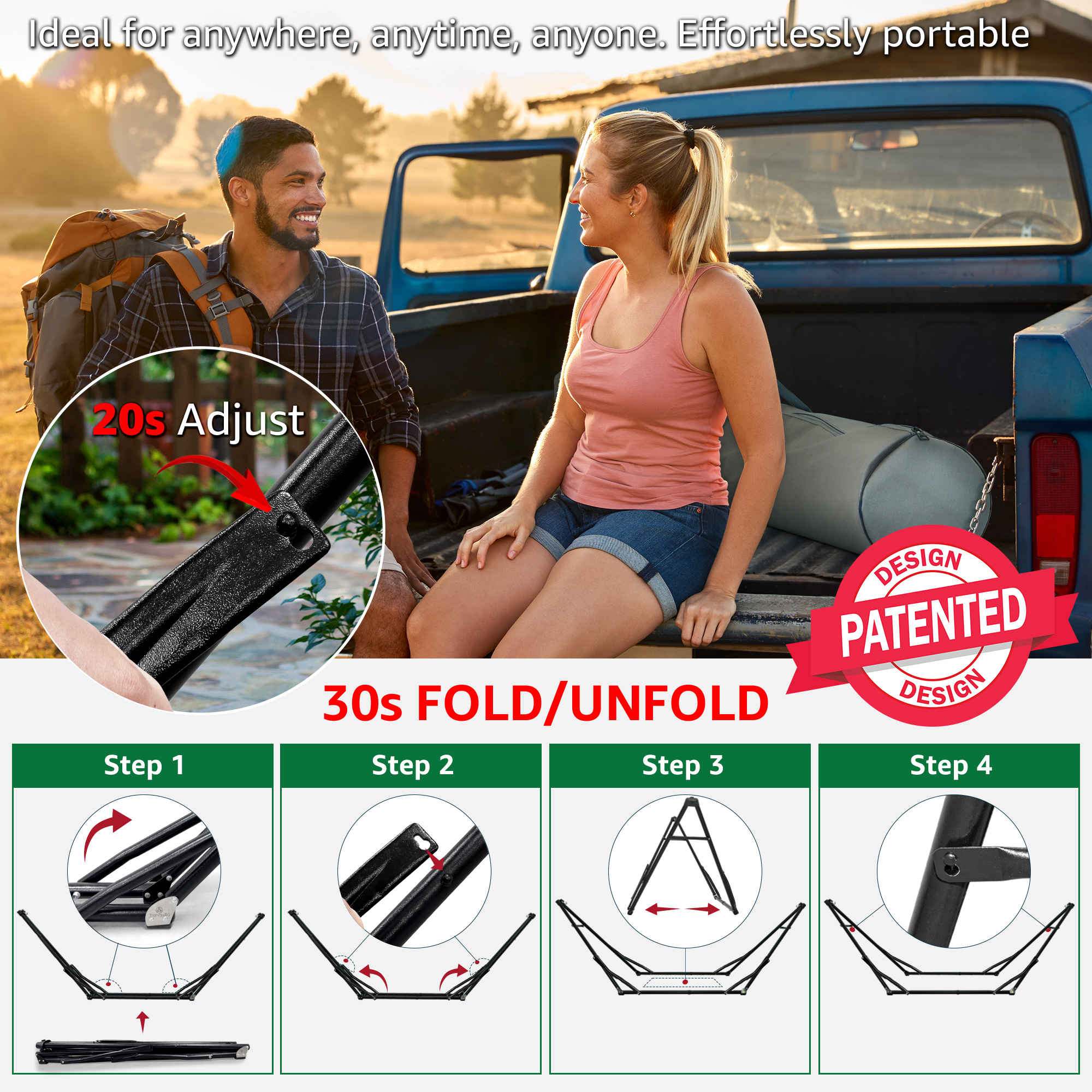 Tranquillo Unity Canvas Hammock Stand for Ultimate Relaxation - Image 40