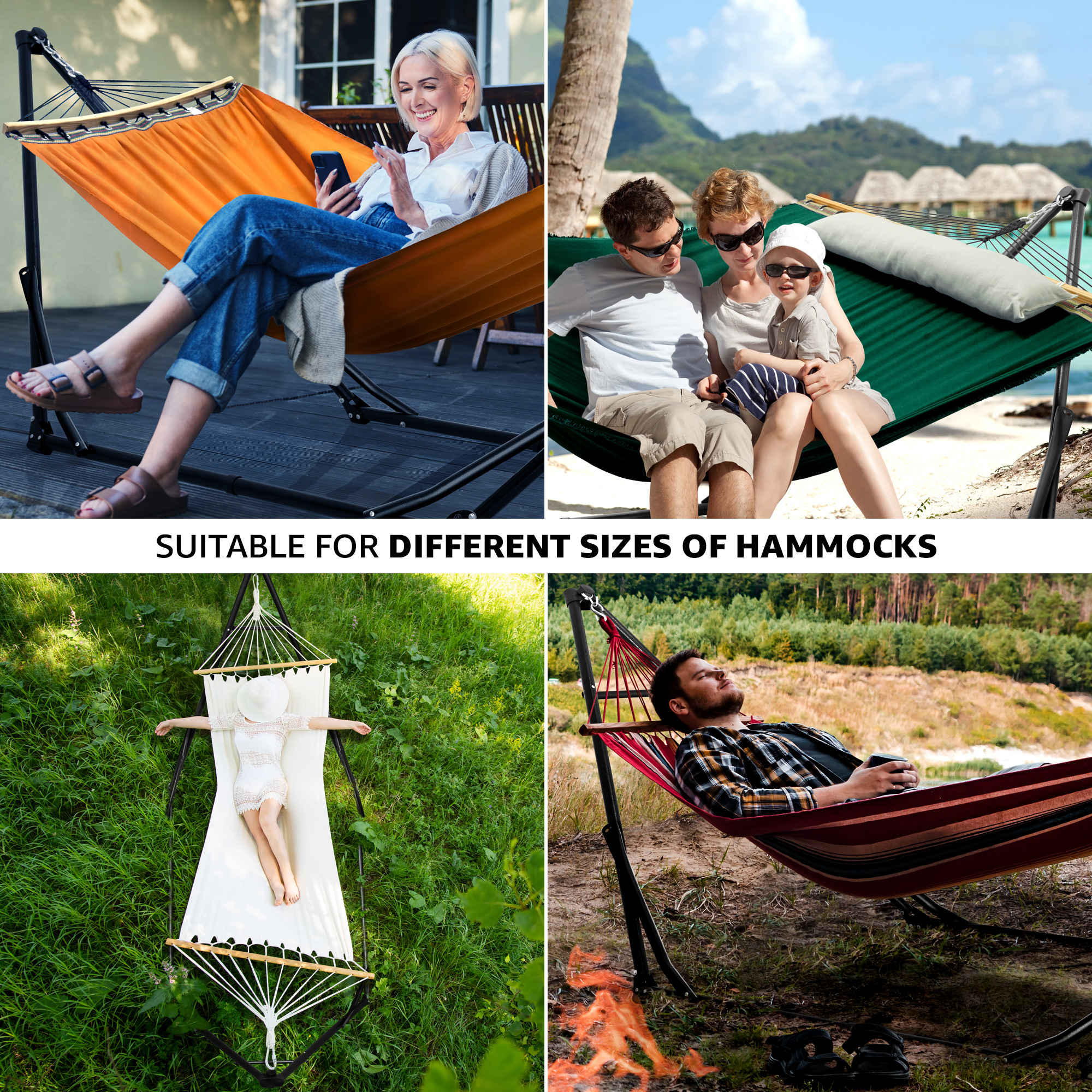 Tranquillo Unity Canvas Hammock Stand for Ultimate Relaxation - Image 43