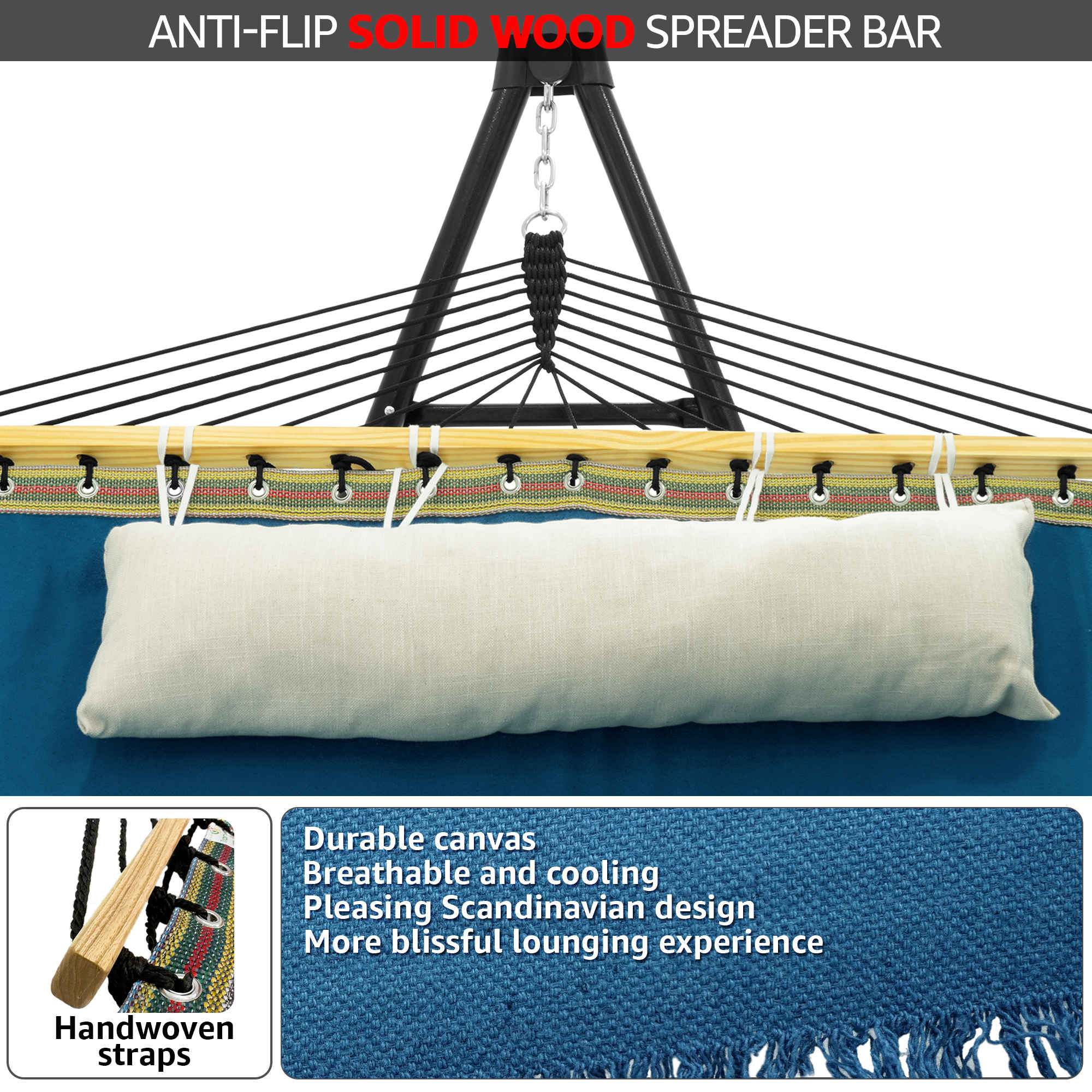 Tranquillo Unity Canvas Hammock Stand for Ultimate Relaxation - Image 6