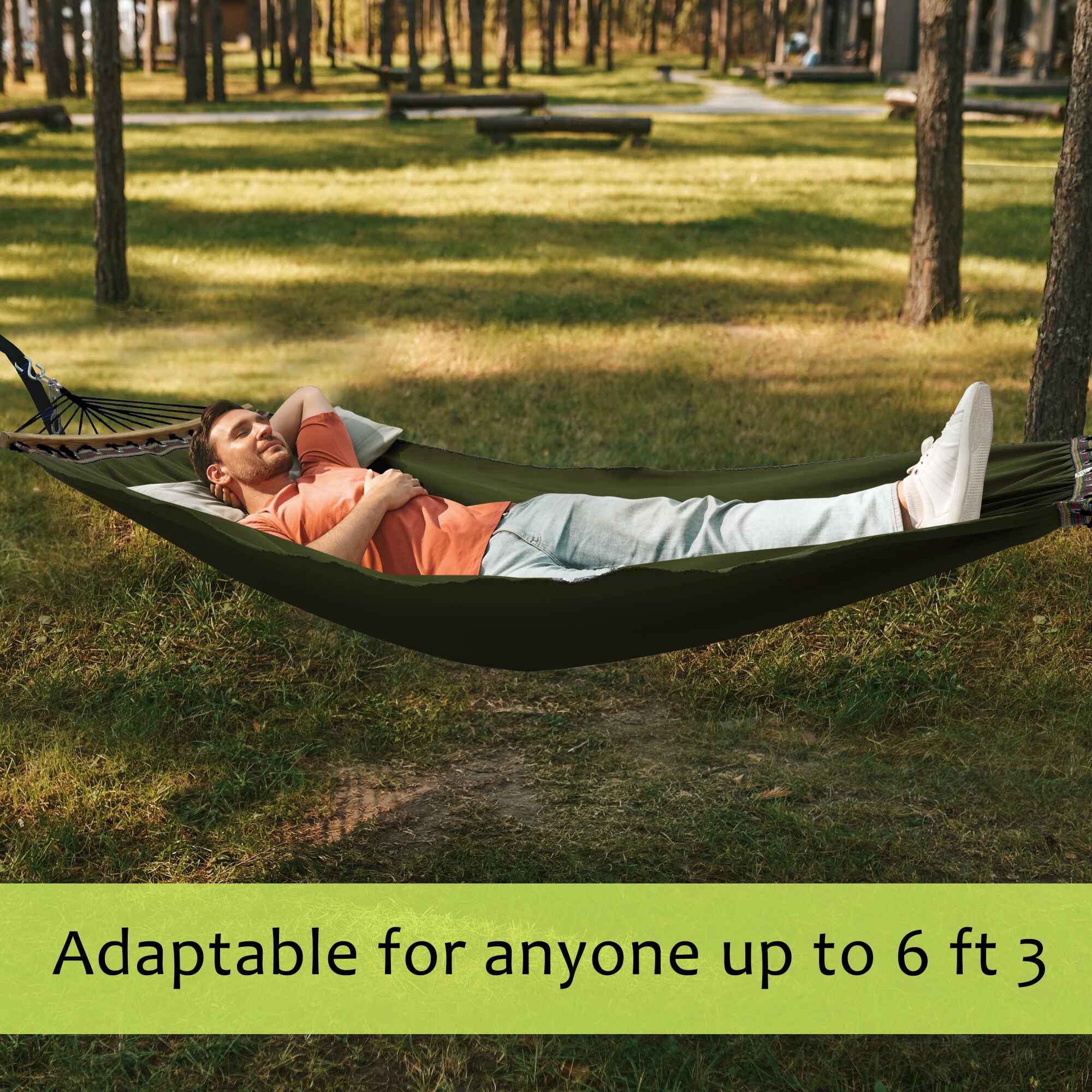 Tranquillo Universal Canvas Double Hammock for Ultimate Relaxation - Image 13