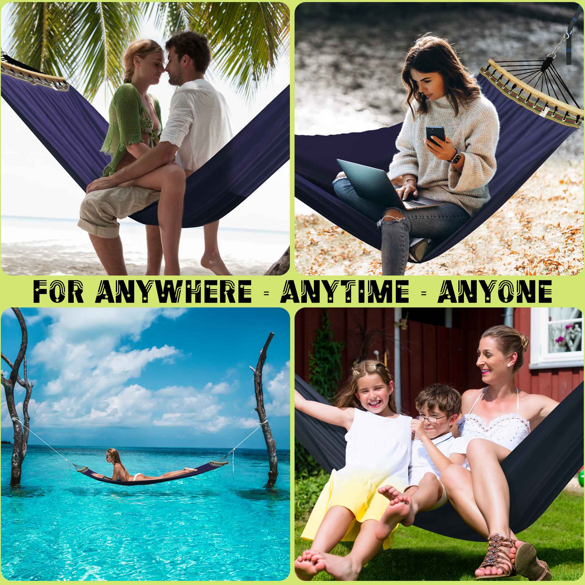 Tranquillo Universal Canvas Double Hammock for Ultimate Relaxation - Image 19