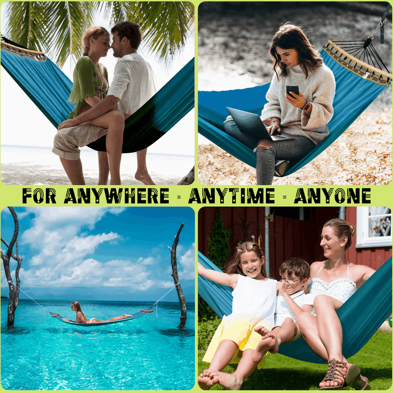 Tranquillo Universal Canvas Double Hammock for Ultimate Relaxation - Image 5