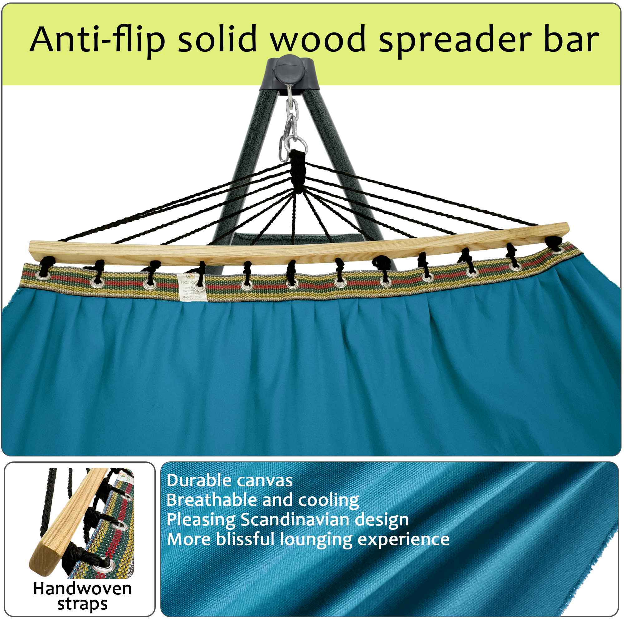 Tranquillo Universal Canvas Hammock Medium Size for Ultimate Comfort and Style - Image 18