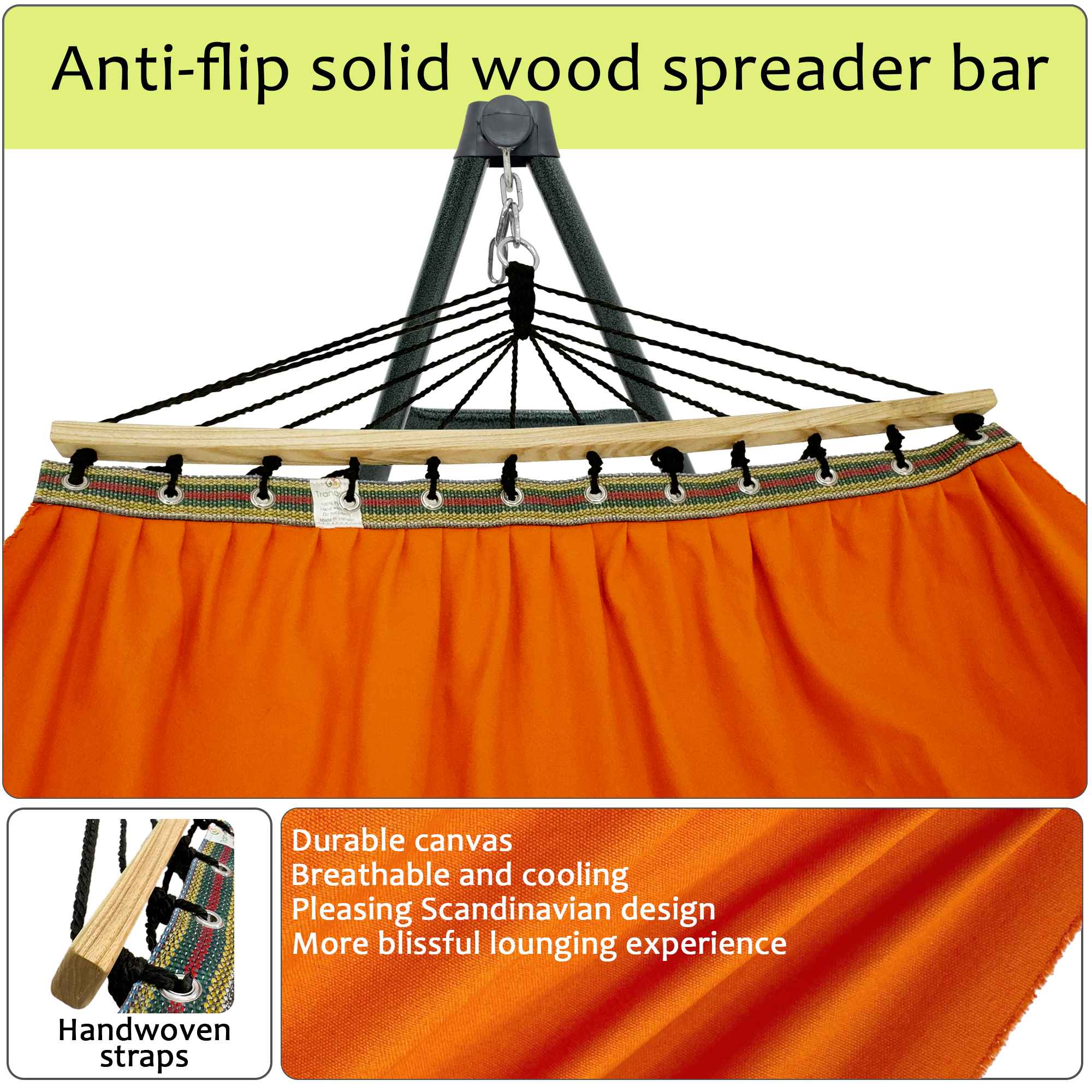 Tranquillo Universal Canvas Hammock Medium Size for Ultimate Comfort and Style - Image 26