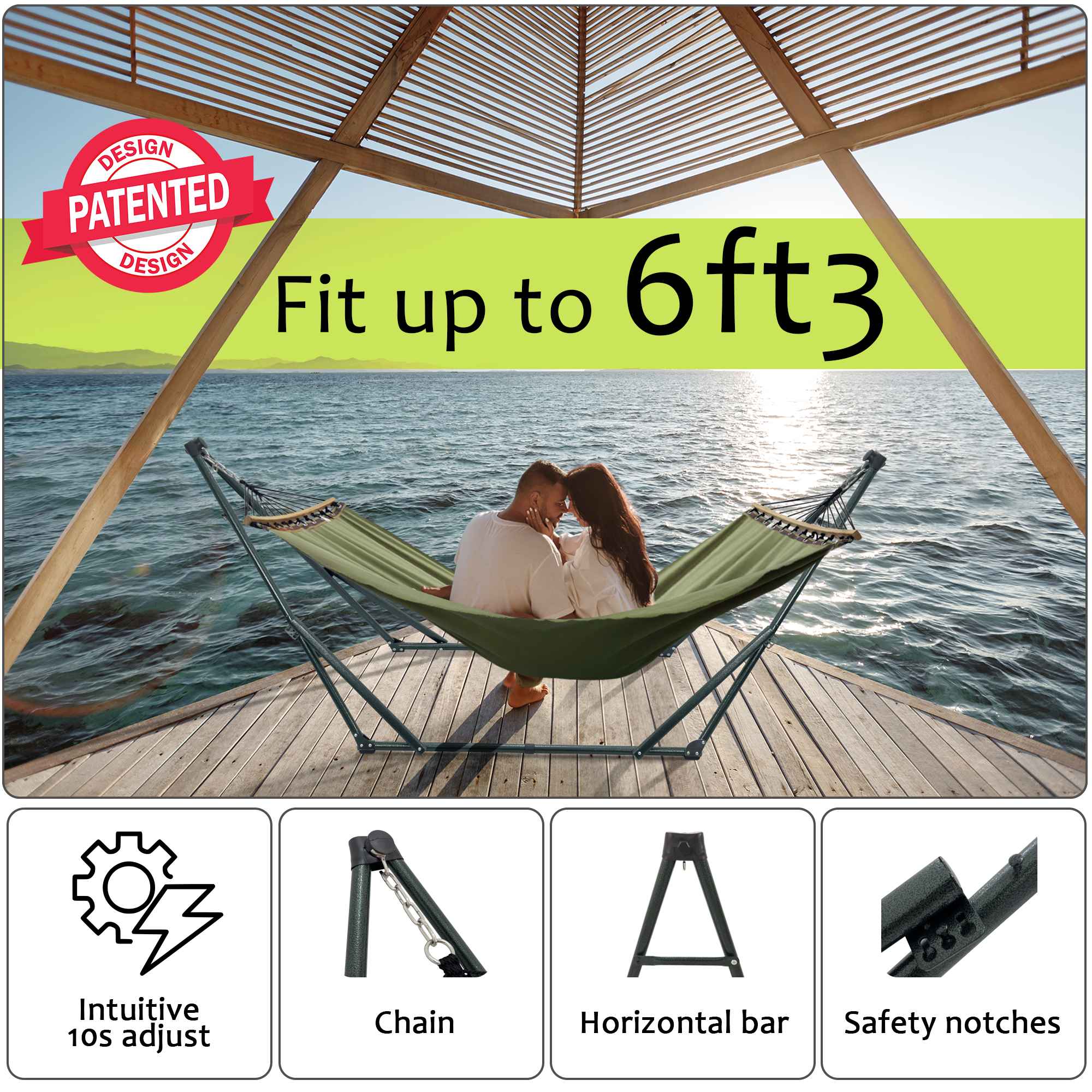 Tranquillo Universal Canvas Hammock Medium Size for Ultimate Comfort and Style - Image 3