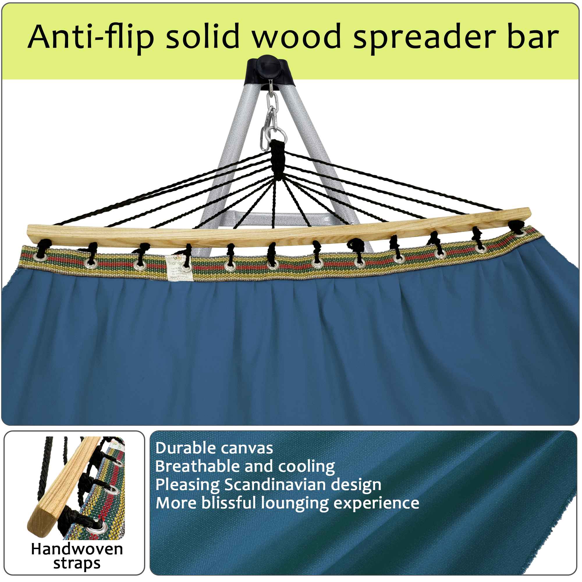 Tranquillo Universal Canvas Hammock Medium Size for Ultimate Comfort and Style - Image 42
