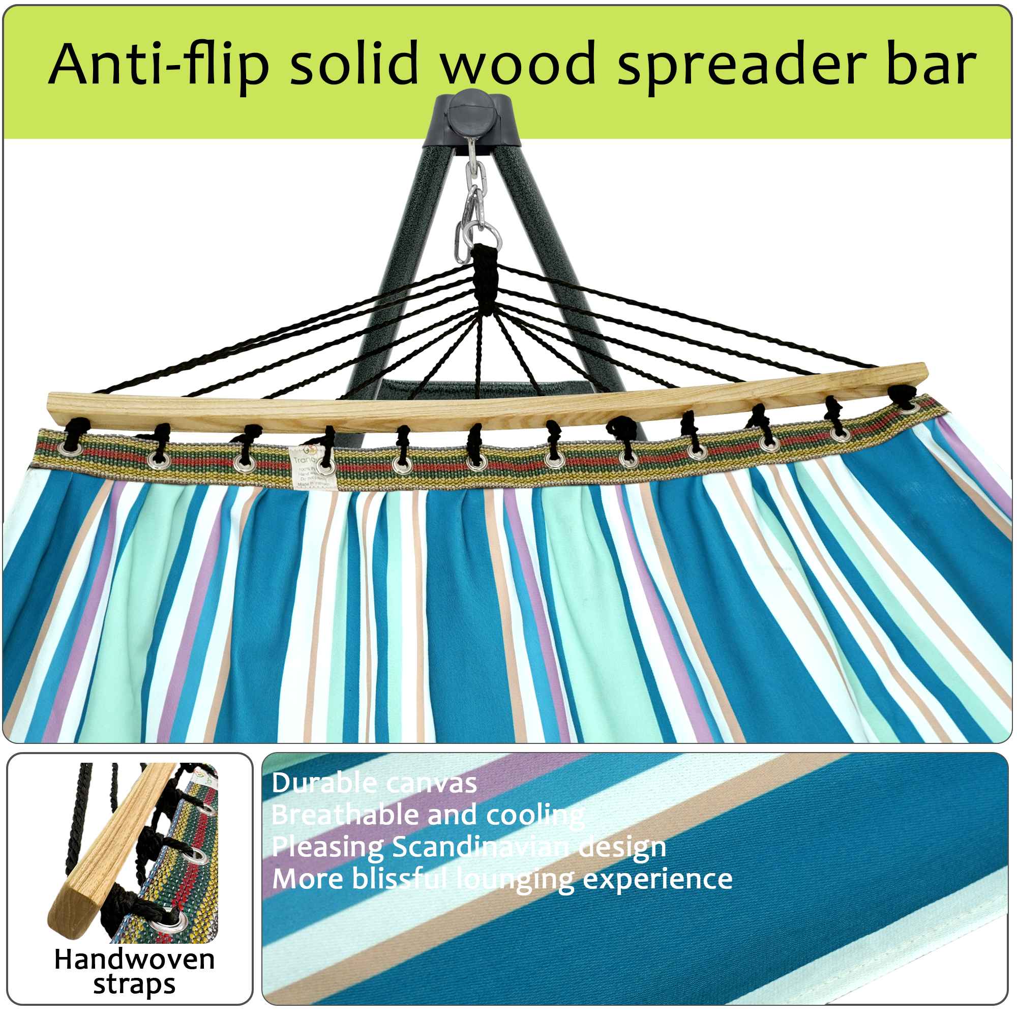 Tranquillo Universal Canvas Hammock Medium Size for Ultimate Comfort and Style - Image 58