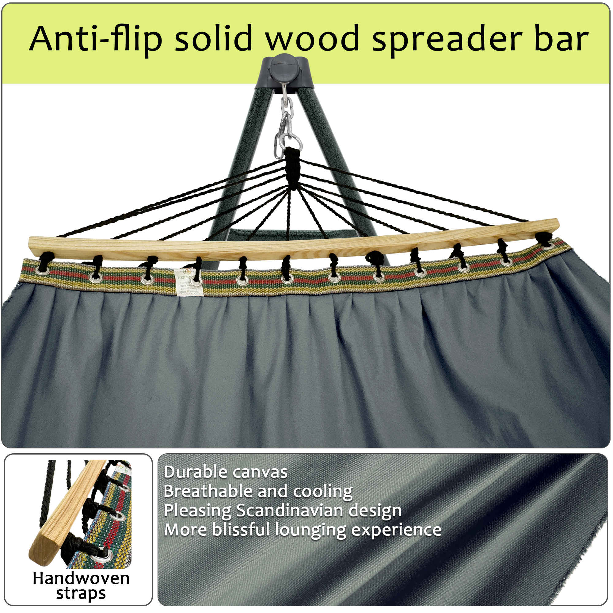Tranquillo Universal Canvas Hammock Medium Size for Ultimate Comfort and Style - Image 74
