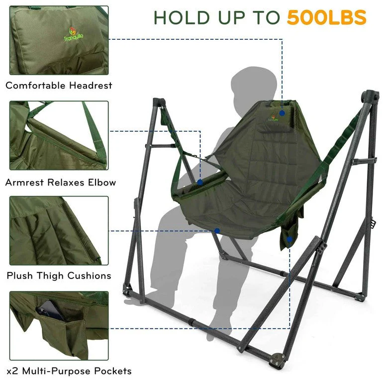 Tranquillo Universal Hammock Chair Set for Ultimate Relaxation - Image 3
