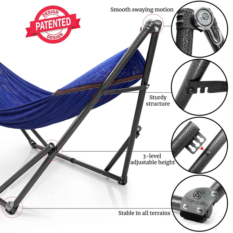 Tranquillo Universal Hammock with Medium Size Stands for Ultimate Relaxation - Ideal Universal Hammock Stands - Medium Size - Image 14