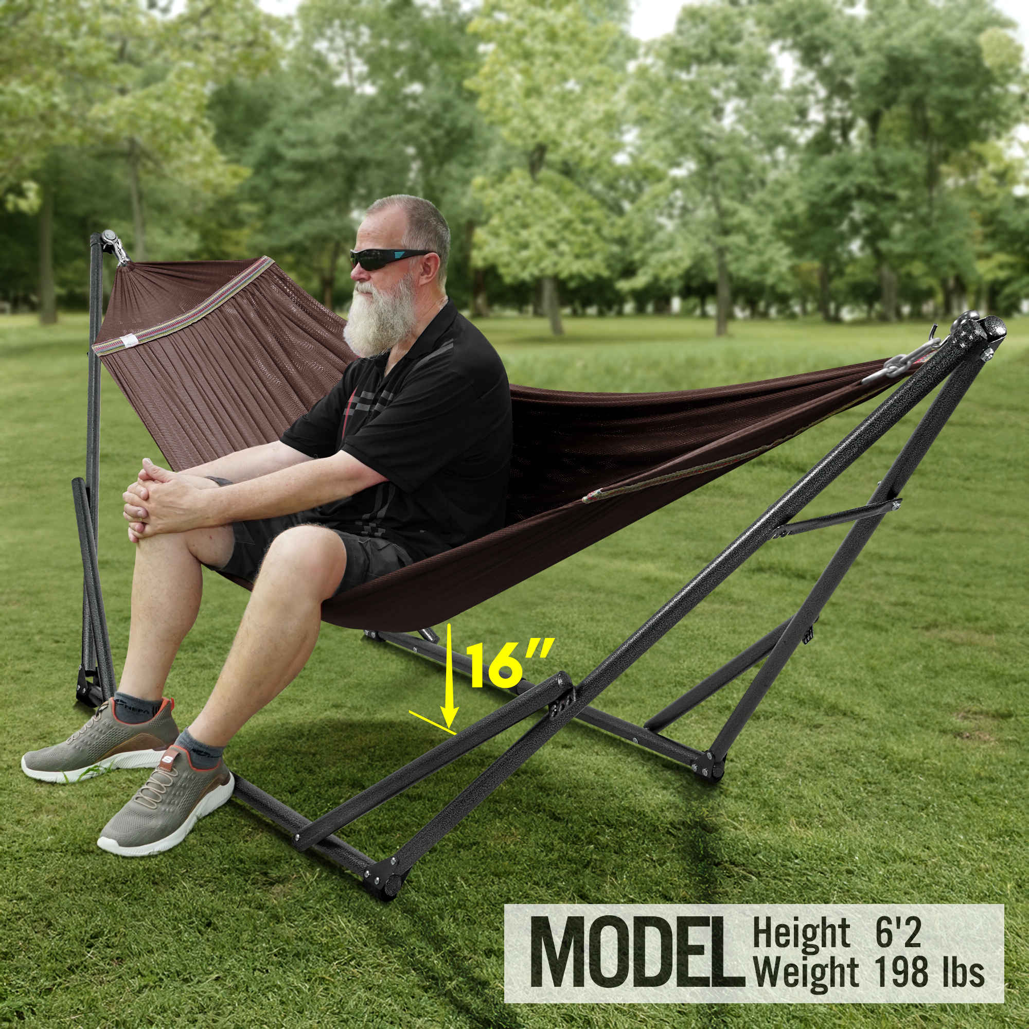 Tranquillo Universal Hammock with Medium Size Stands for Ultimate Relaxation - Ideal Universal Hammock Stands - Medium Size - Image 22