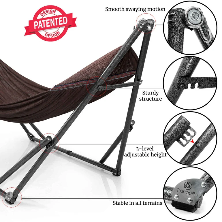 Tranquillo Universal Hammock with Medium Size Stands for Ultimate Relaxation - Ideal Universal Hammock Stands - Medium Size - Image 23