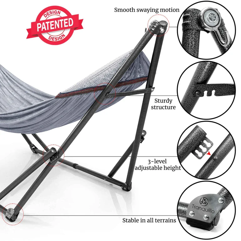 Tranquillo Universal Hammock with Medium Size Stands for Ultimate Relaxation - Ideal Universal Hammock Stands - Medium Size - Image 32