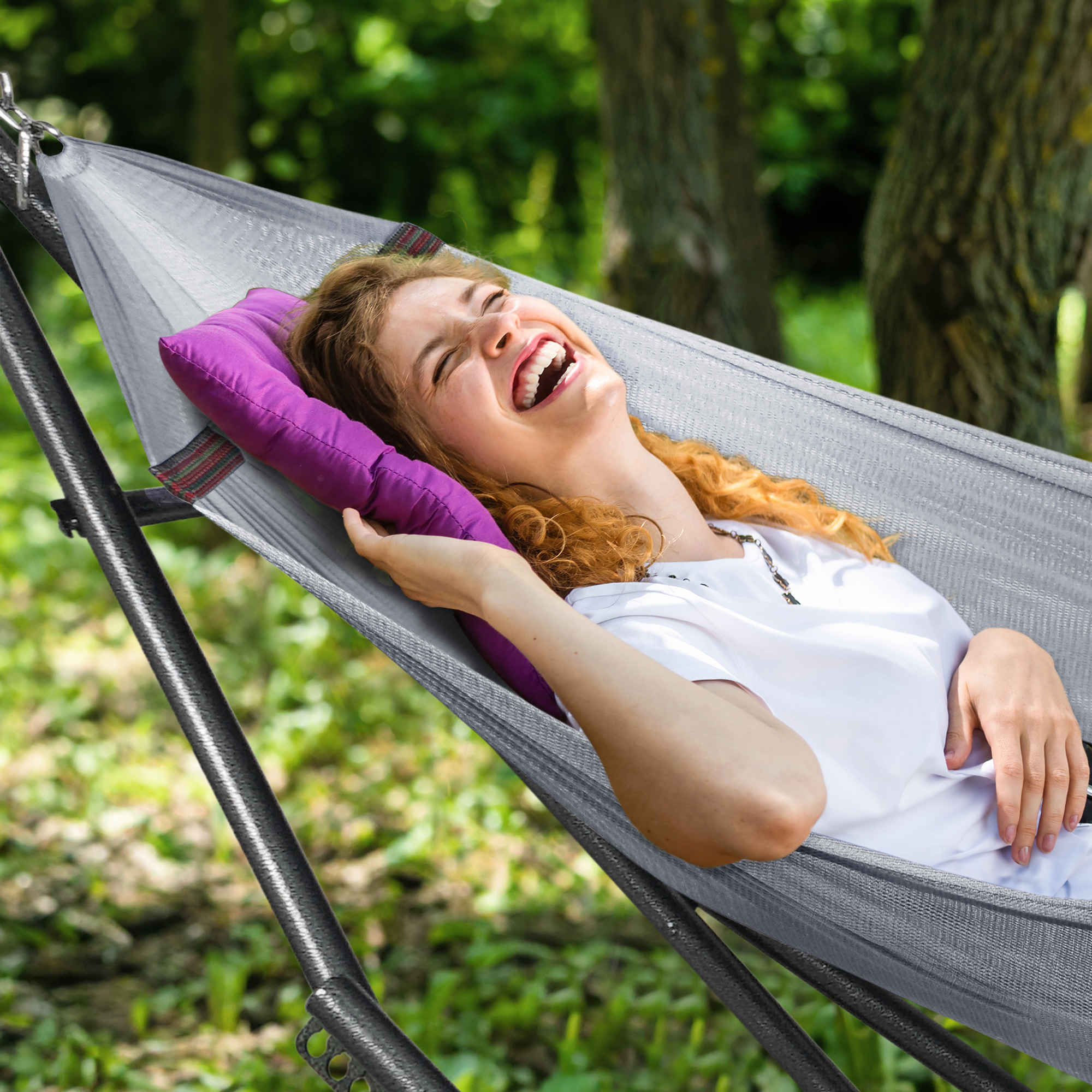 Tranquillo Universal Hammock with Medium Size Stands for Ultimate Relaxation - Ideal Universal Hammock Stands - Medium Size - Image 35