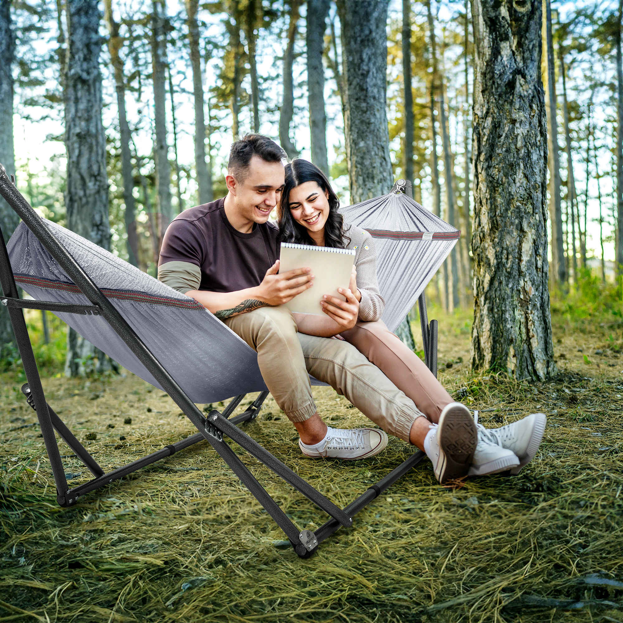 Tranquillo Universal Hammock with Medium Size Stands for Ultimate Relaxation - Ideal Universal Hammock Stands - Medium Size - Image 36