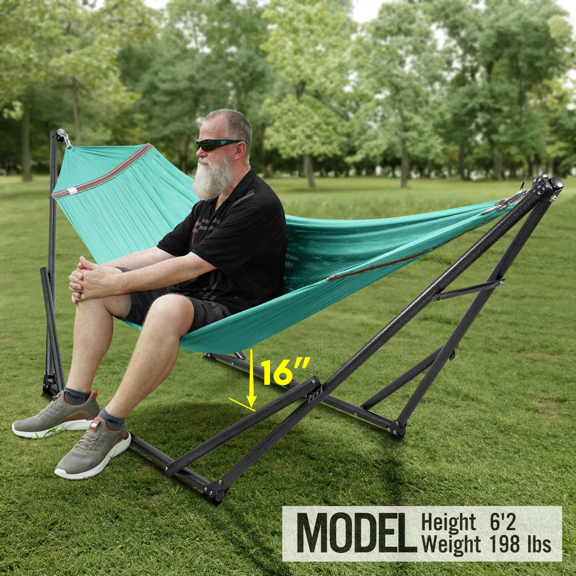 Tranquillo Universal Hammock with Medium Size Stands for Ultimate Relaxation - Ideal Universal Hammock Stands - Medium Size - Image 40